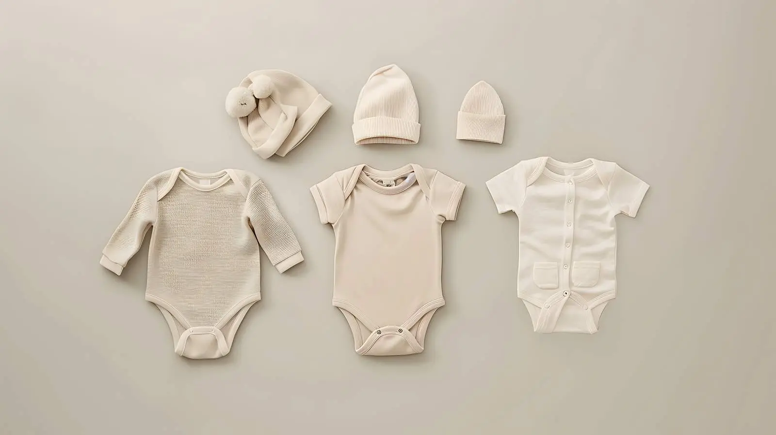 Newborn Baby Bodysuit and Cap Set — free download from Dotvec