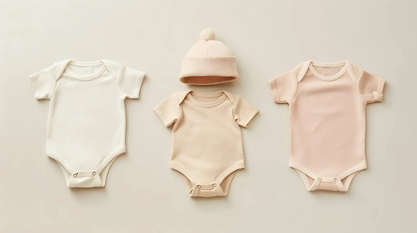 Newborn Baby Bodysuit and Cap Set — free download from Dotvec
