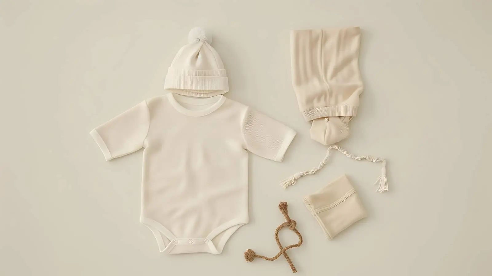 Newborn Baby Bodysuit and Cap Set — free download from Dotvec