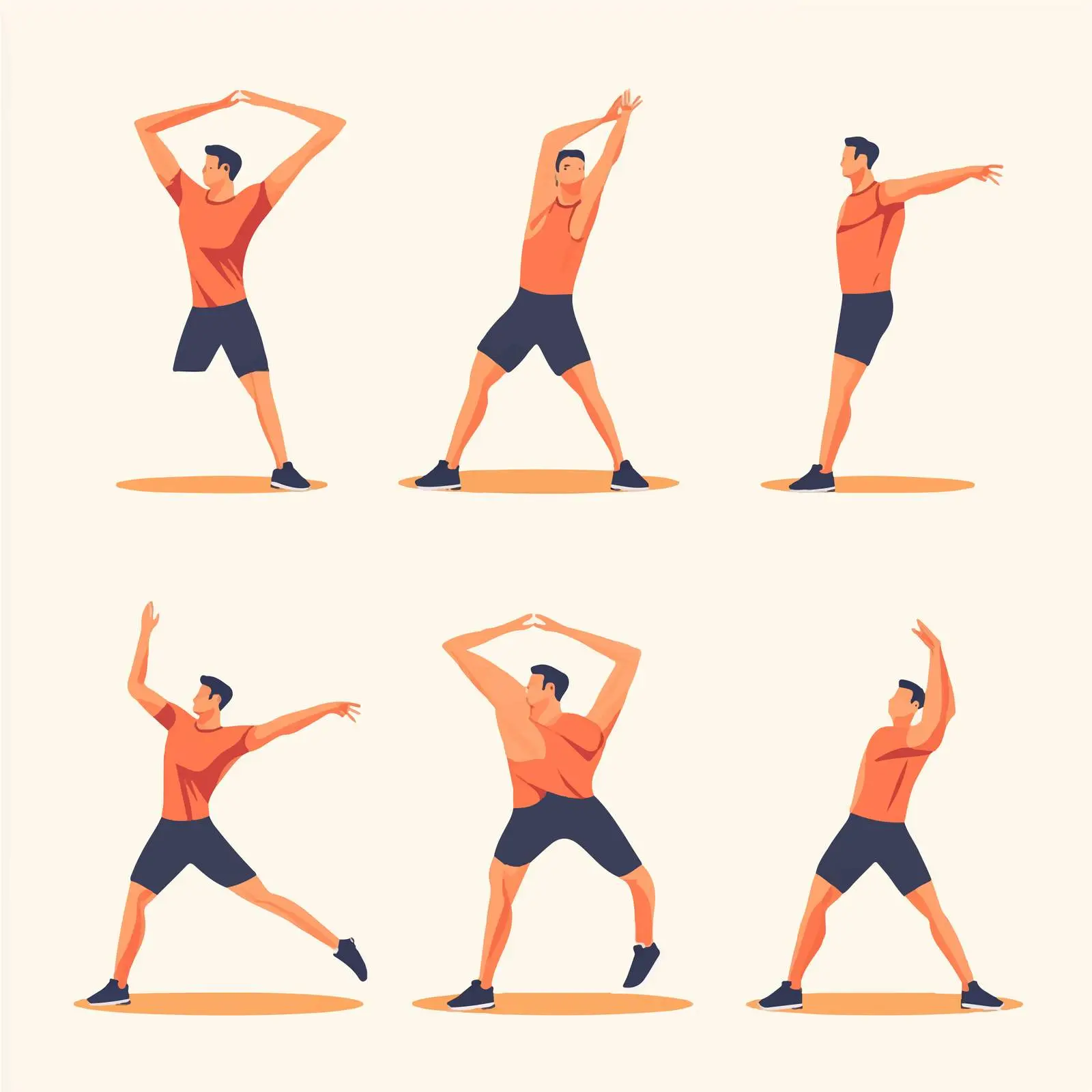 Fitness Exercises Vector Illustration — free download from Dotvec
