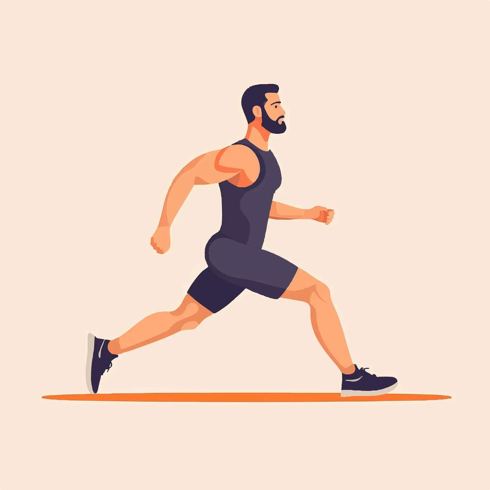 Man Performing Fitness Exercises Vector — free download from Dotvec