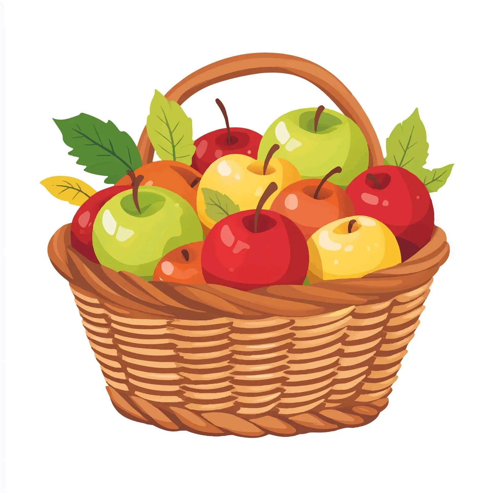 Autumn Harvest of Fresh Apples — free download from Dotvec