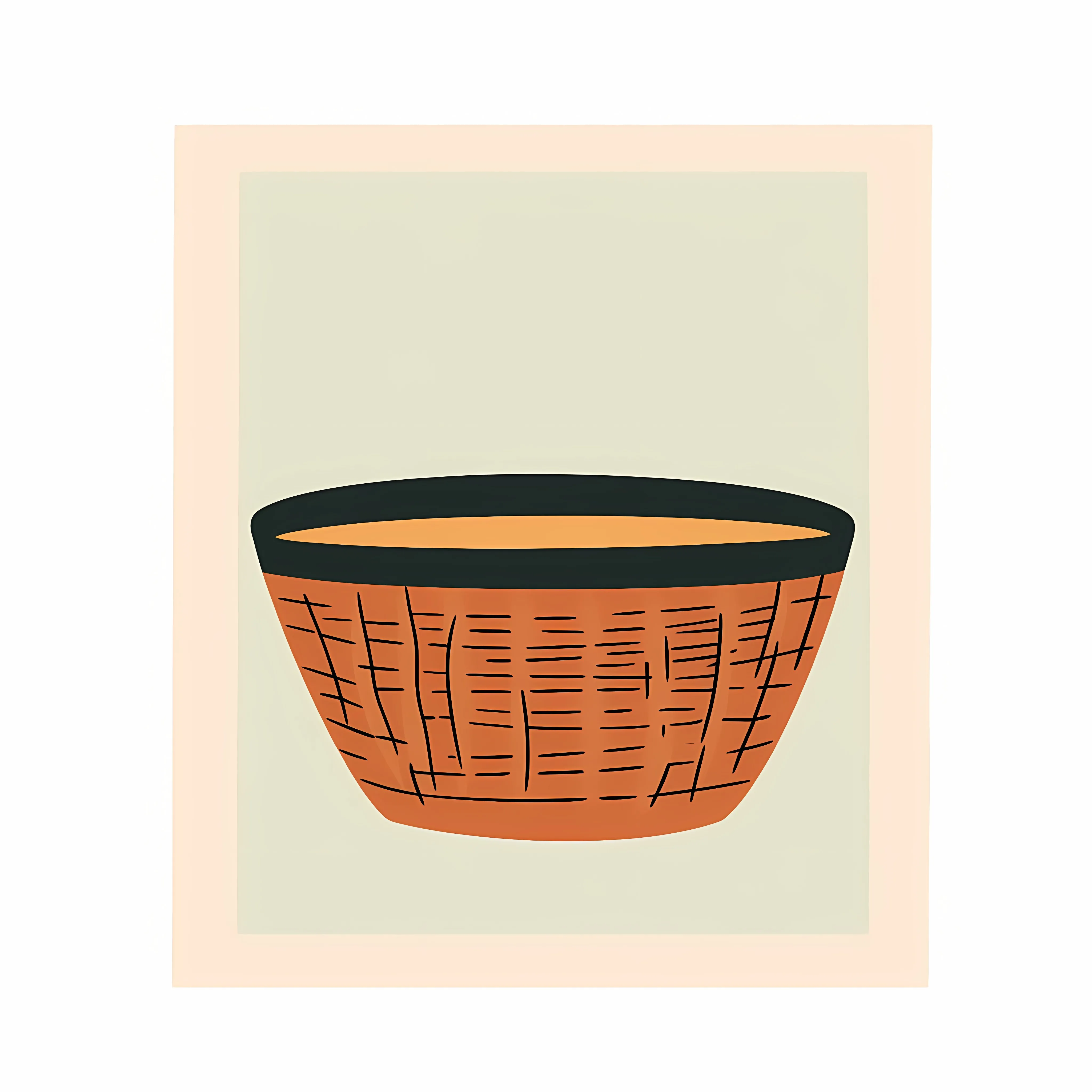 Flat Vector Basket Illustration Design — free download from Dotvec