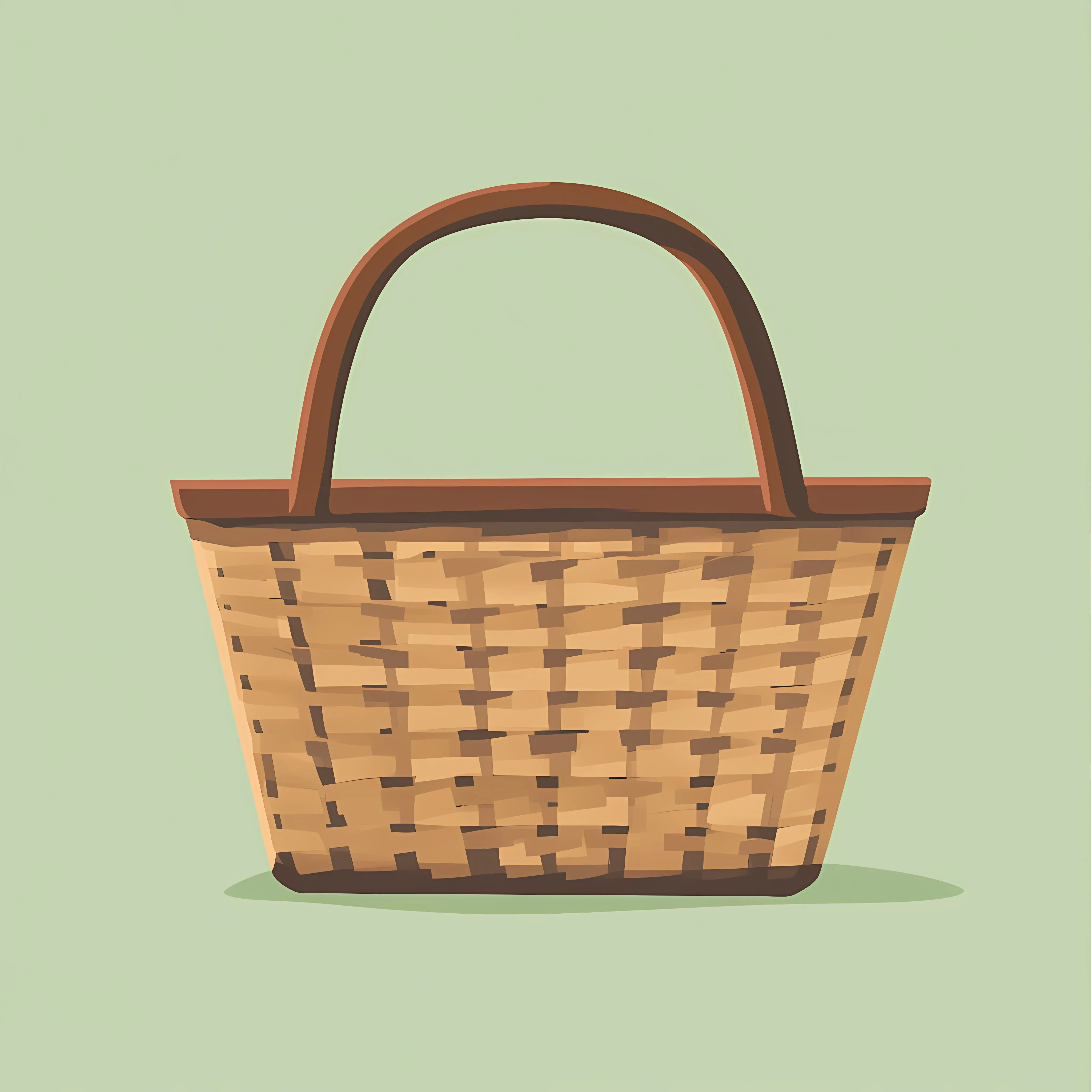 Flat Vector Basket Illustration Design — free download from Dotvec