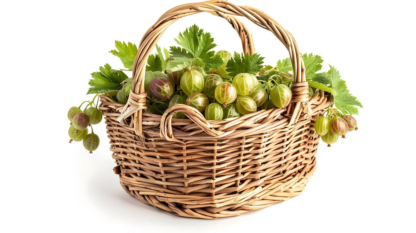 Isolated Gooseberries on White Background — free download from Dotvec