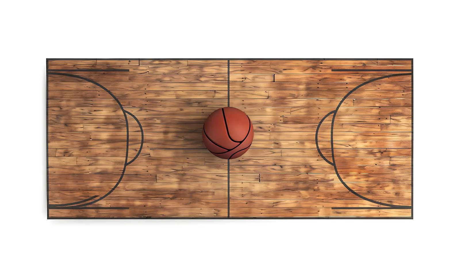 Modern Basketball Court Floor Viewed Up-Close — free download from Dotvec