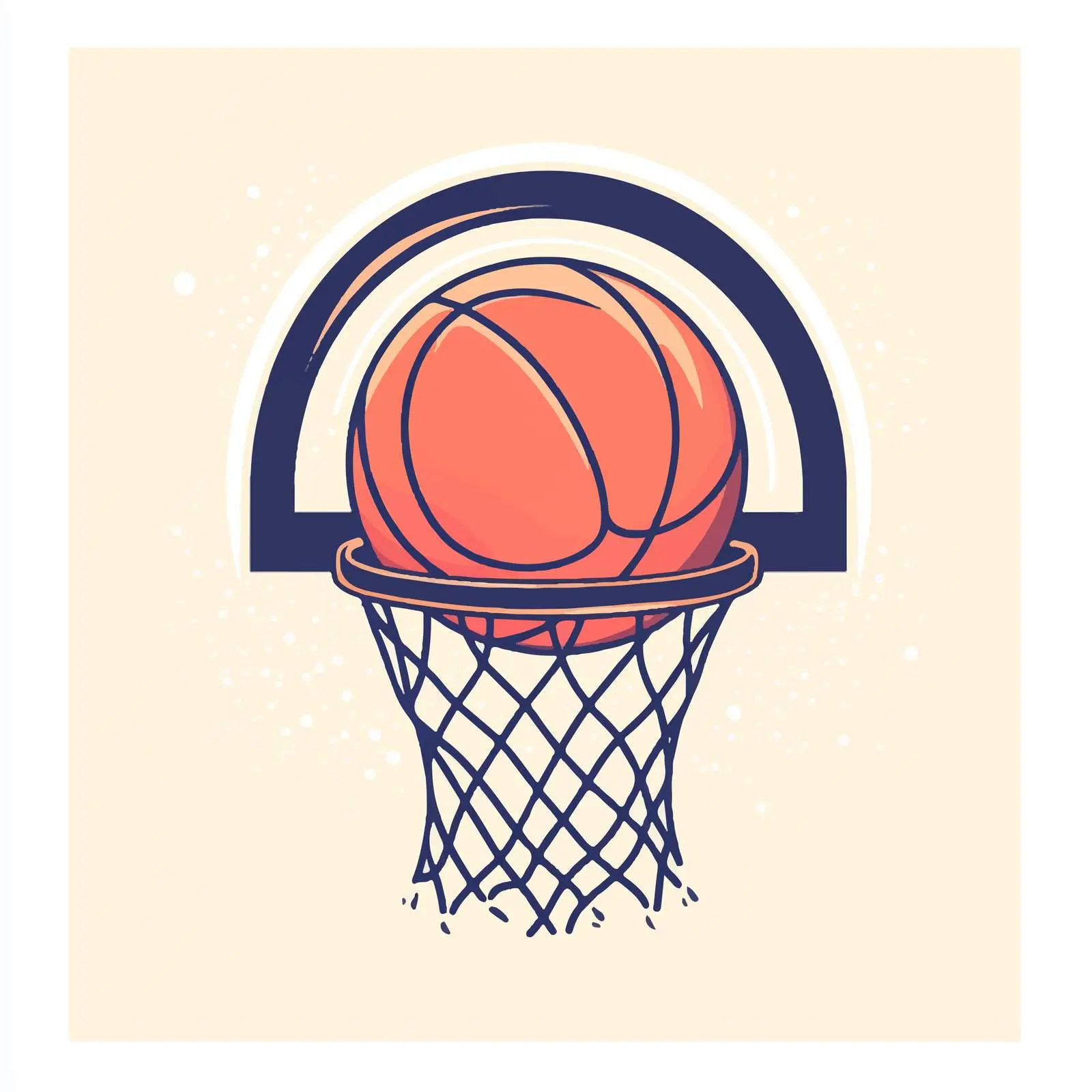 Basketball Balloon Flat Vector Illustration — free download from Dotvec