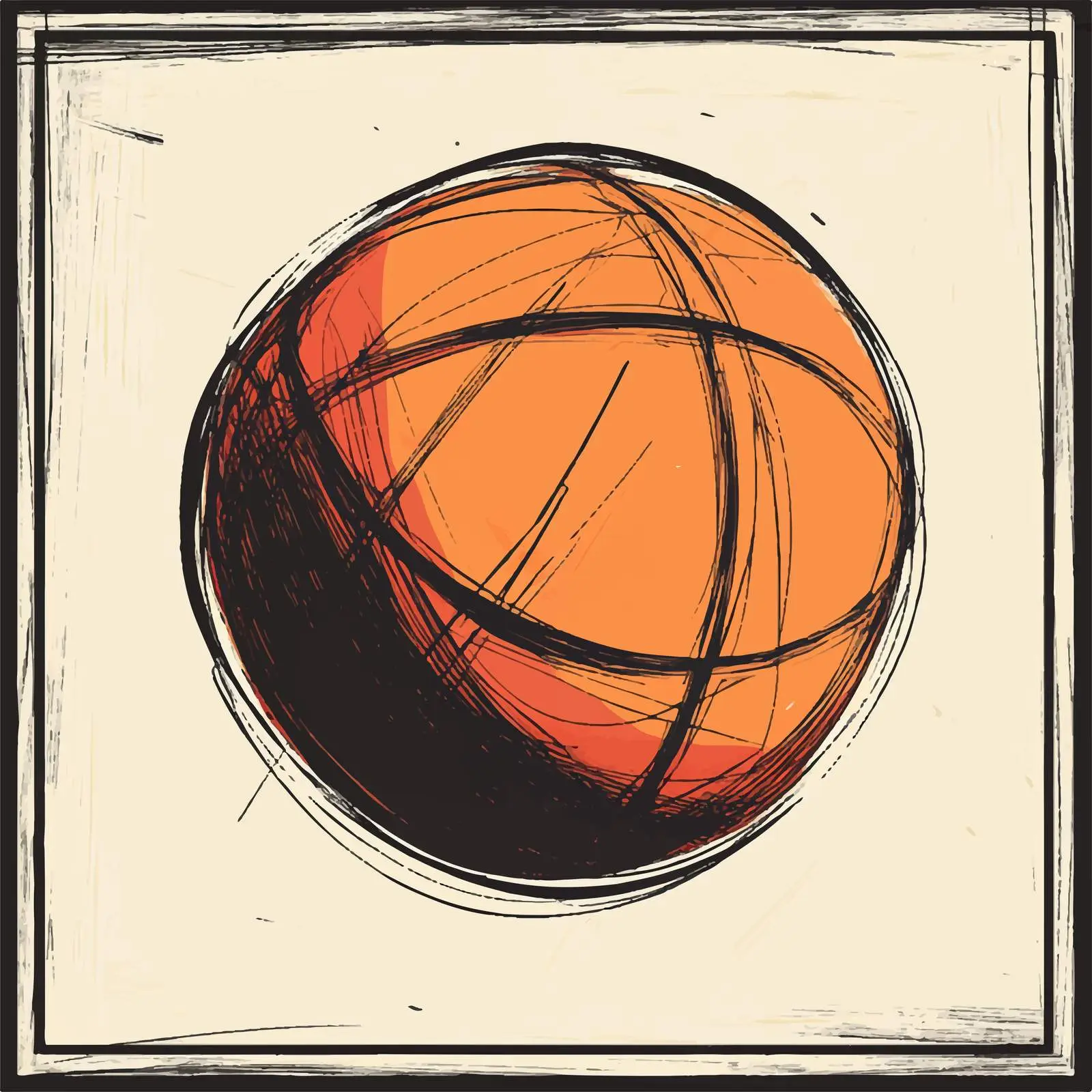 Basketball Icon Concept Illustration — free download from Dotvec
