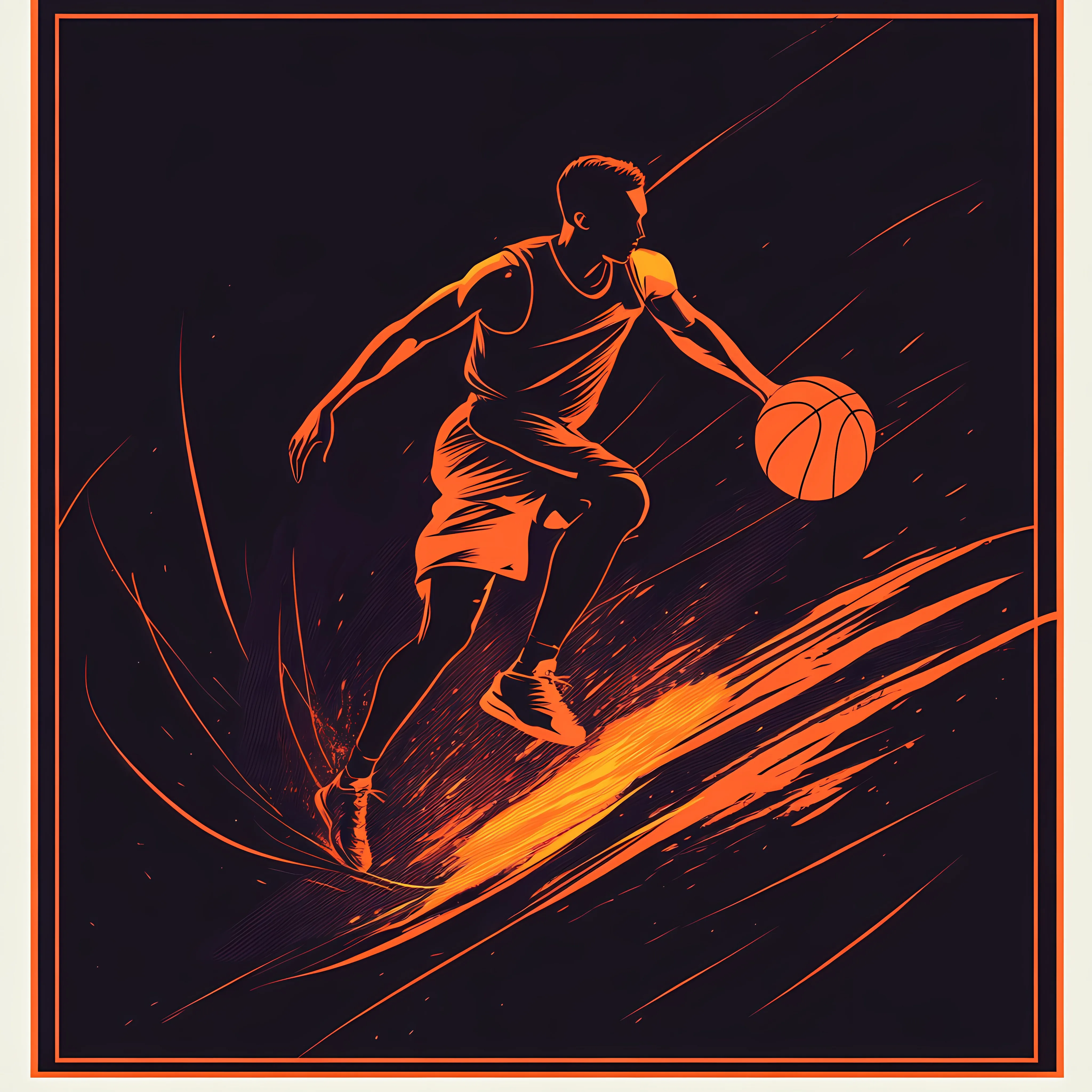 Flat Vector Illustration of Basketball Design — free download from Dotvec
