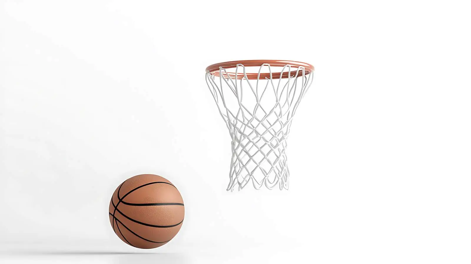 Swish: Basketball entering isolated hoop — free download from Dotvec