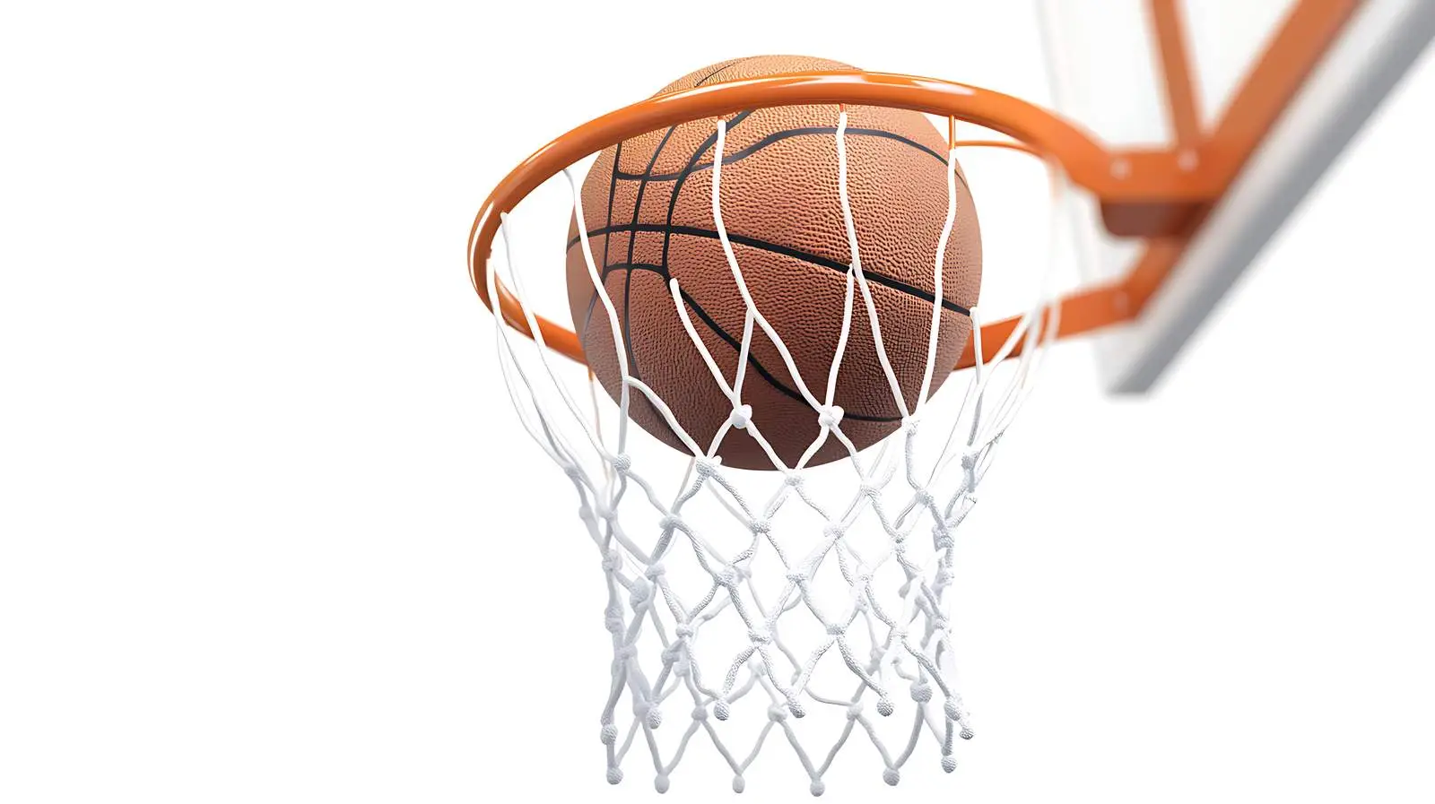 Basketball Swish on Isolated Net — free download from Dotvec