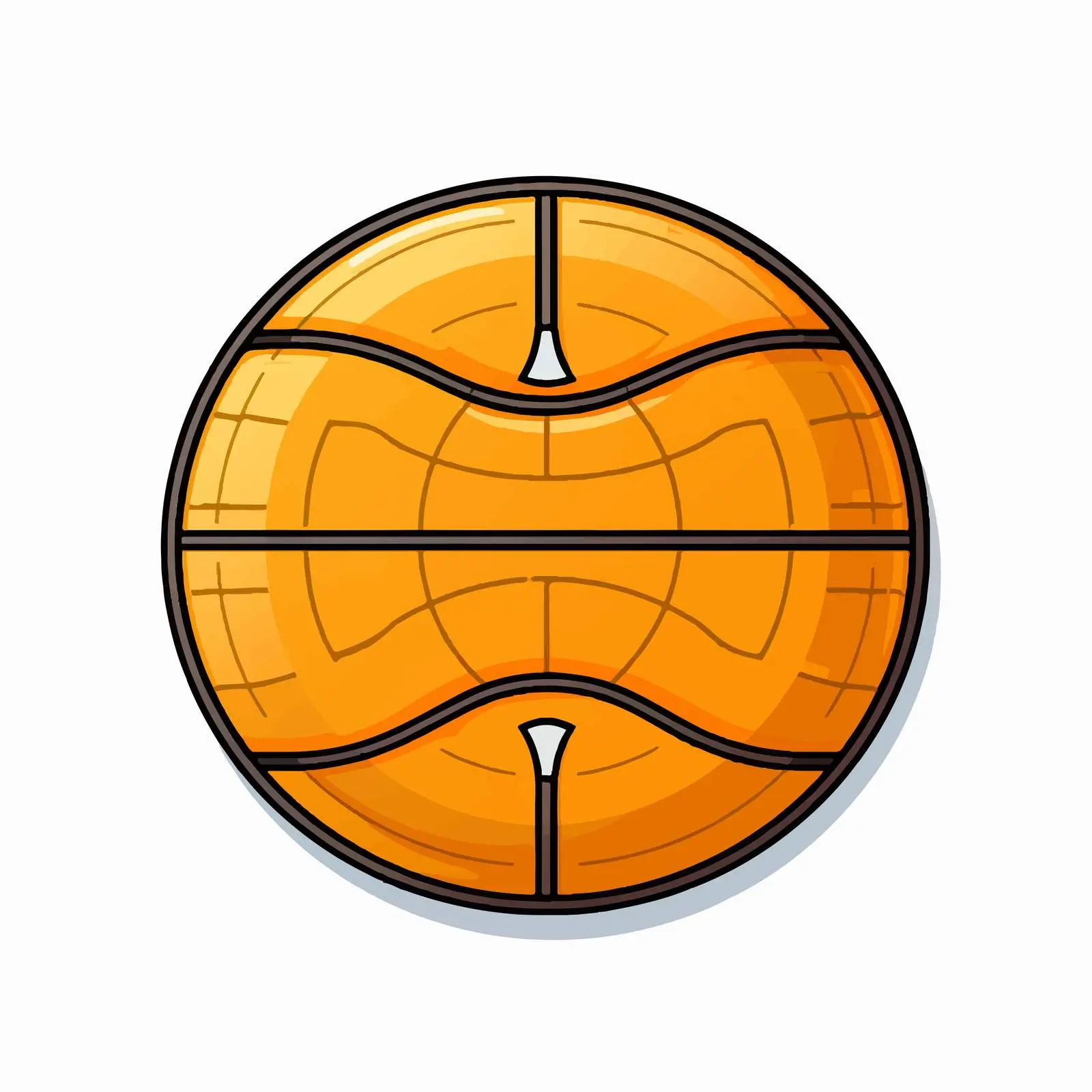 Isolated Basketball Line Vector Illustration — free download from Dotvec