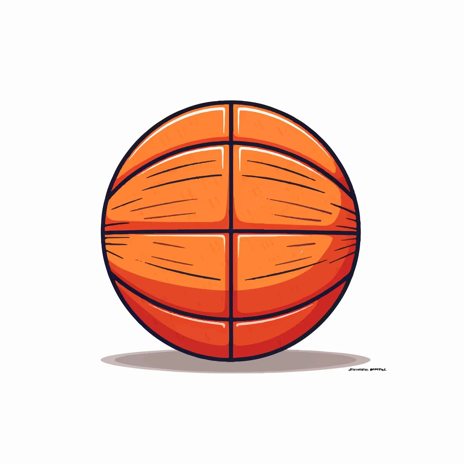 Isolated Basketball Line Vector Illustration — free download from Dotvec