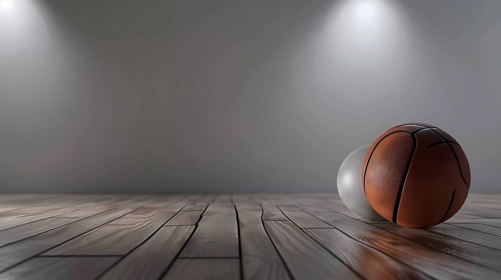 Intense Basketball Game on Hardwood Court — free download from Dotvec