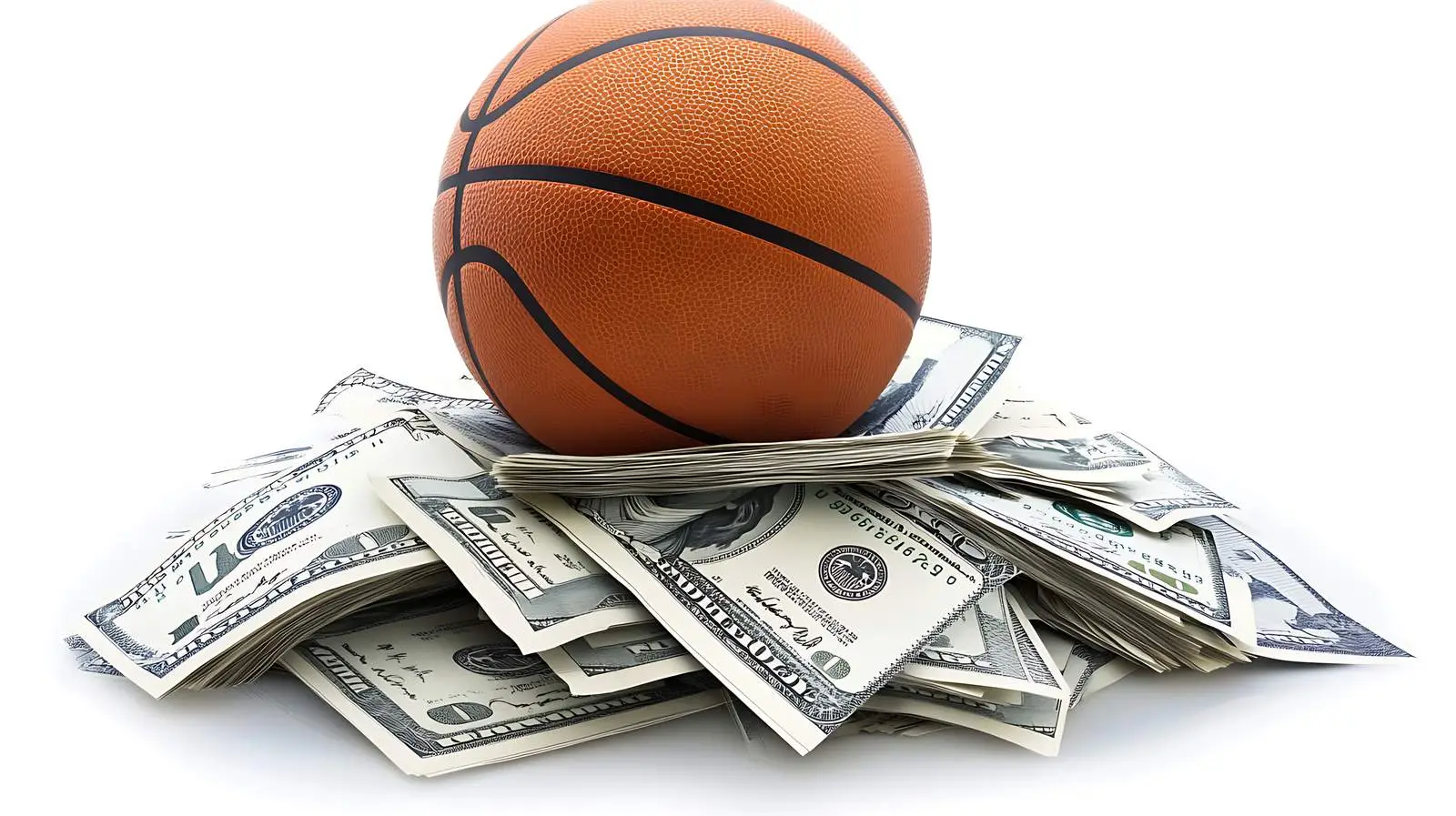 Luxury Basketball on Dollar Bills — free download from Dotvec