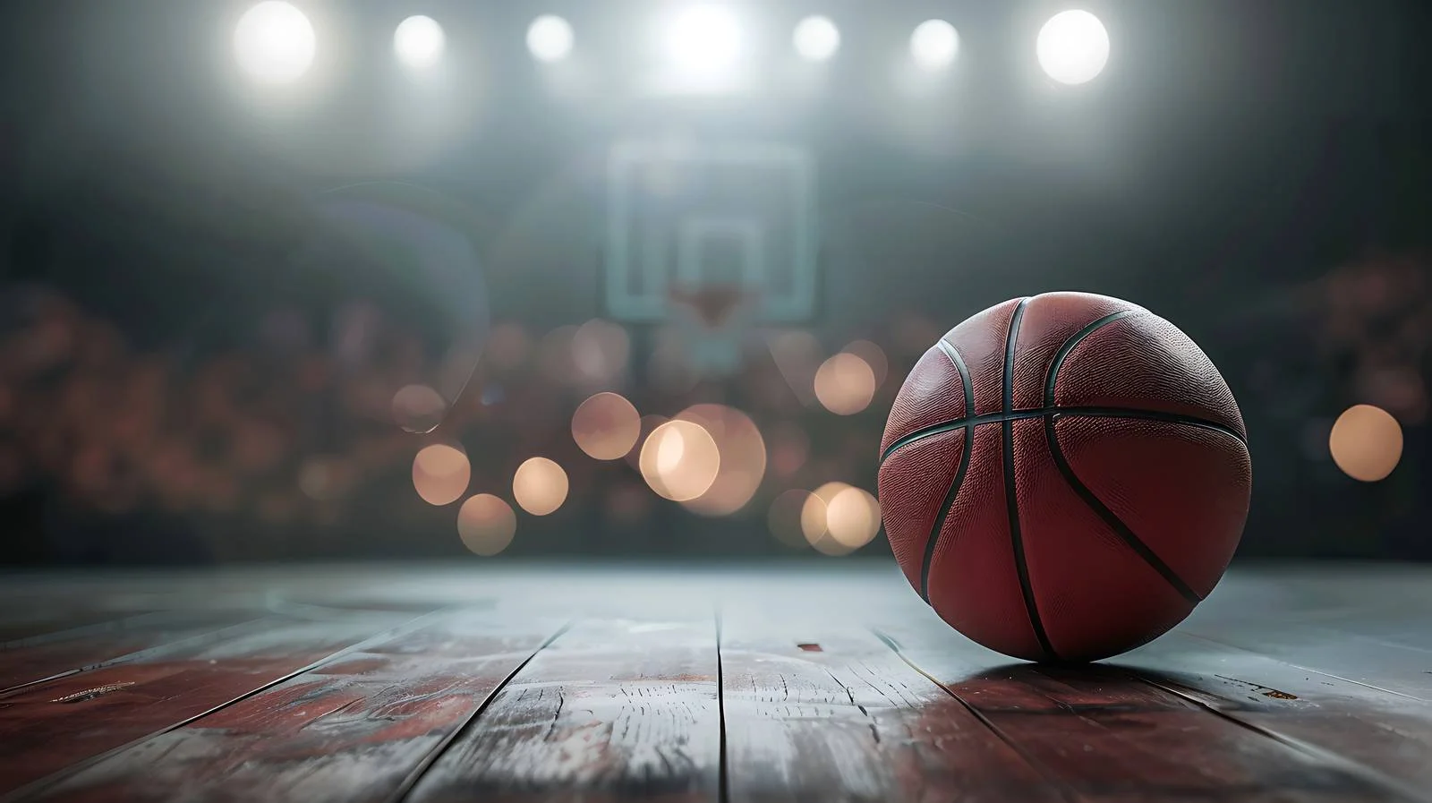 Vibrant Basketball Court Bathed in Bright Light — free download from Dotvec