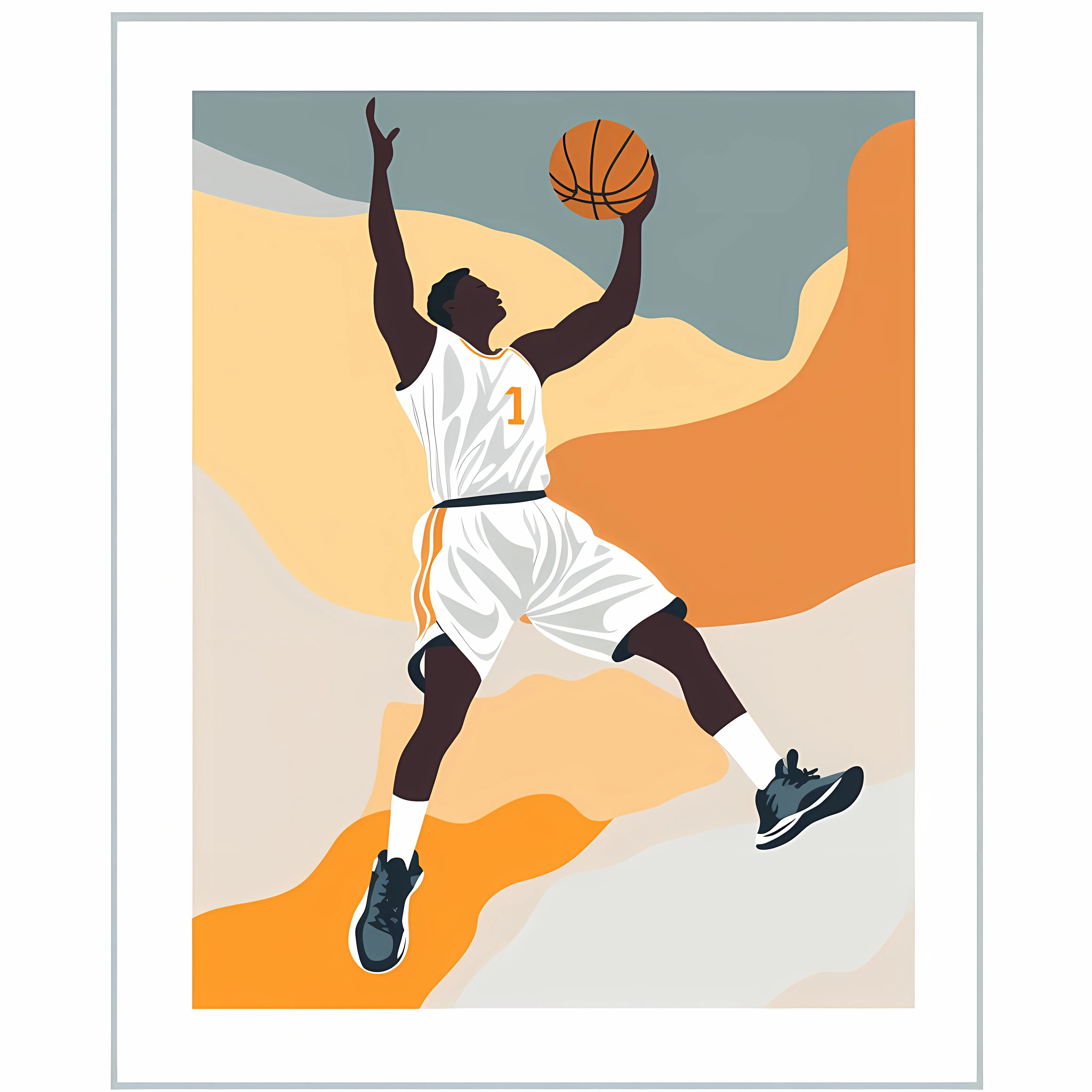 Basketball Player Cartoon Vector Illustration — free download from Dotvec