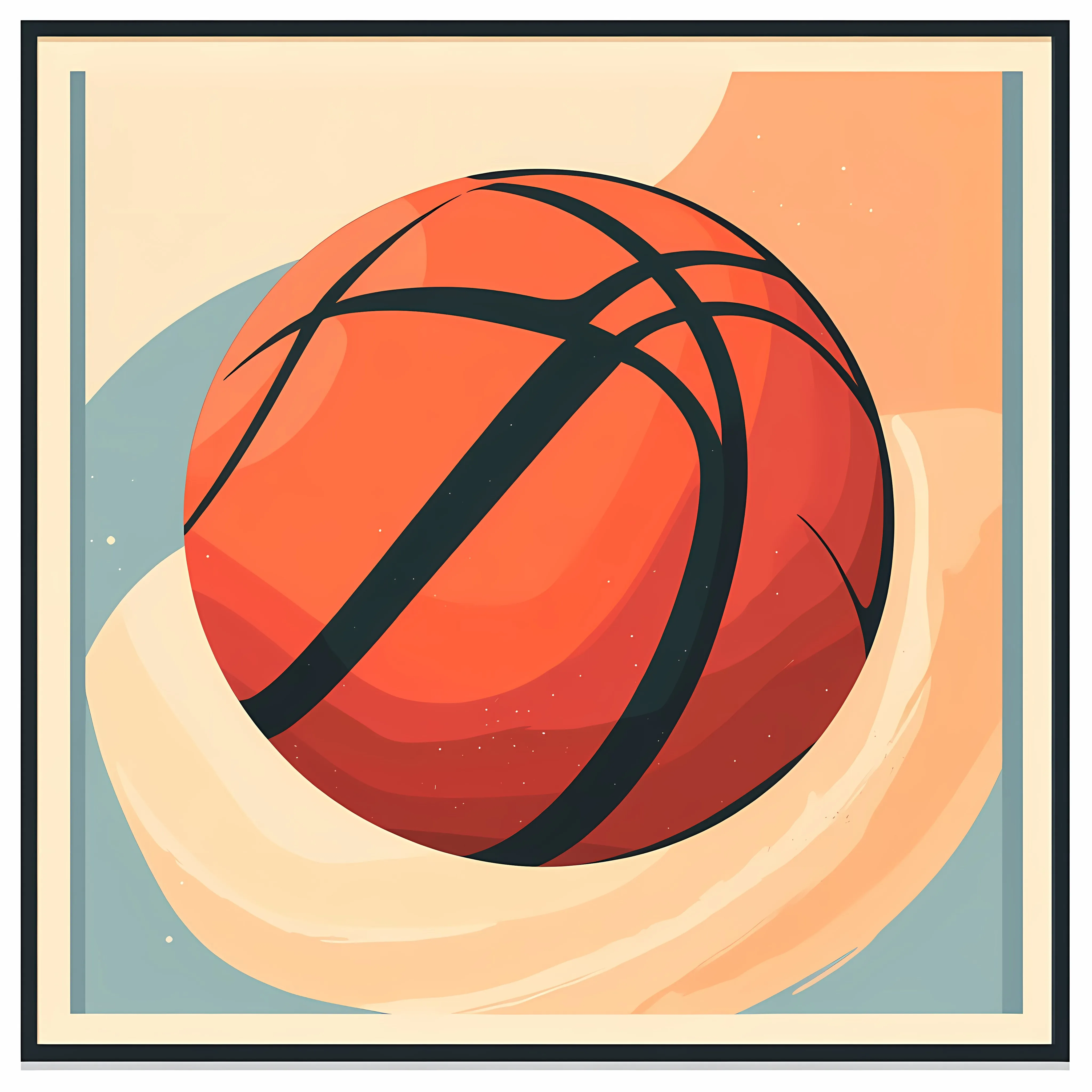 Basketball Poster Flat Vector Illustration – free basketball game image from Dotvec