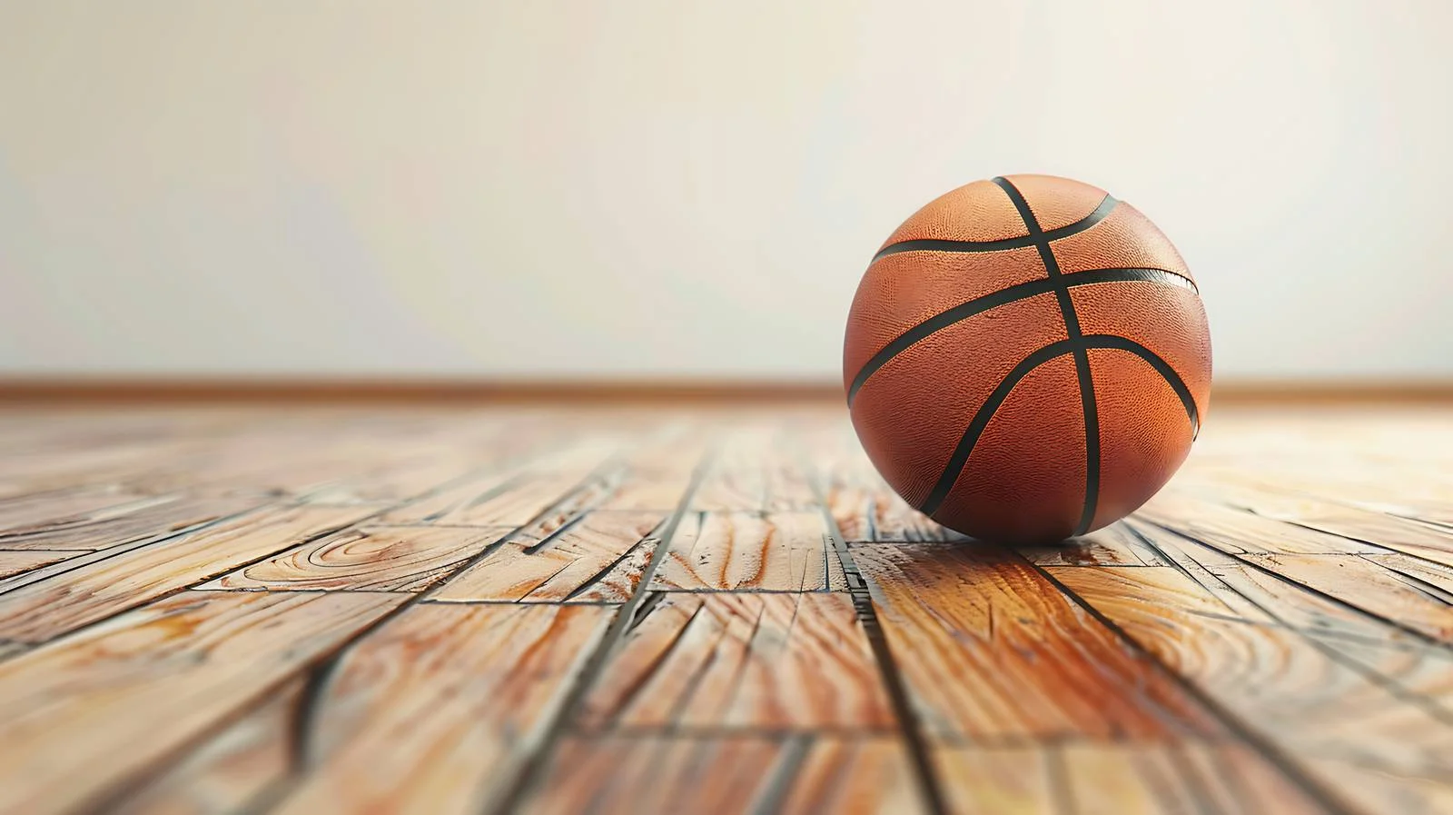 Intense Basketball Action on Wood Court — free download from Dotvec