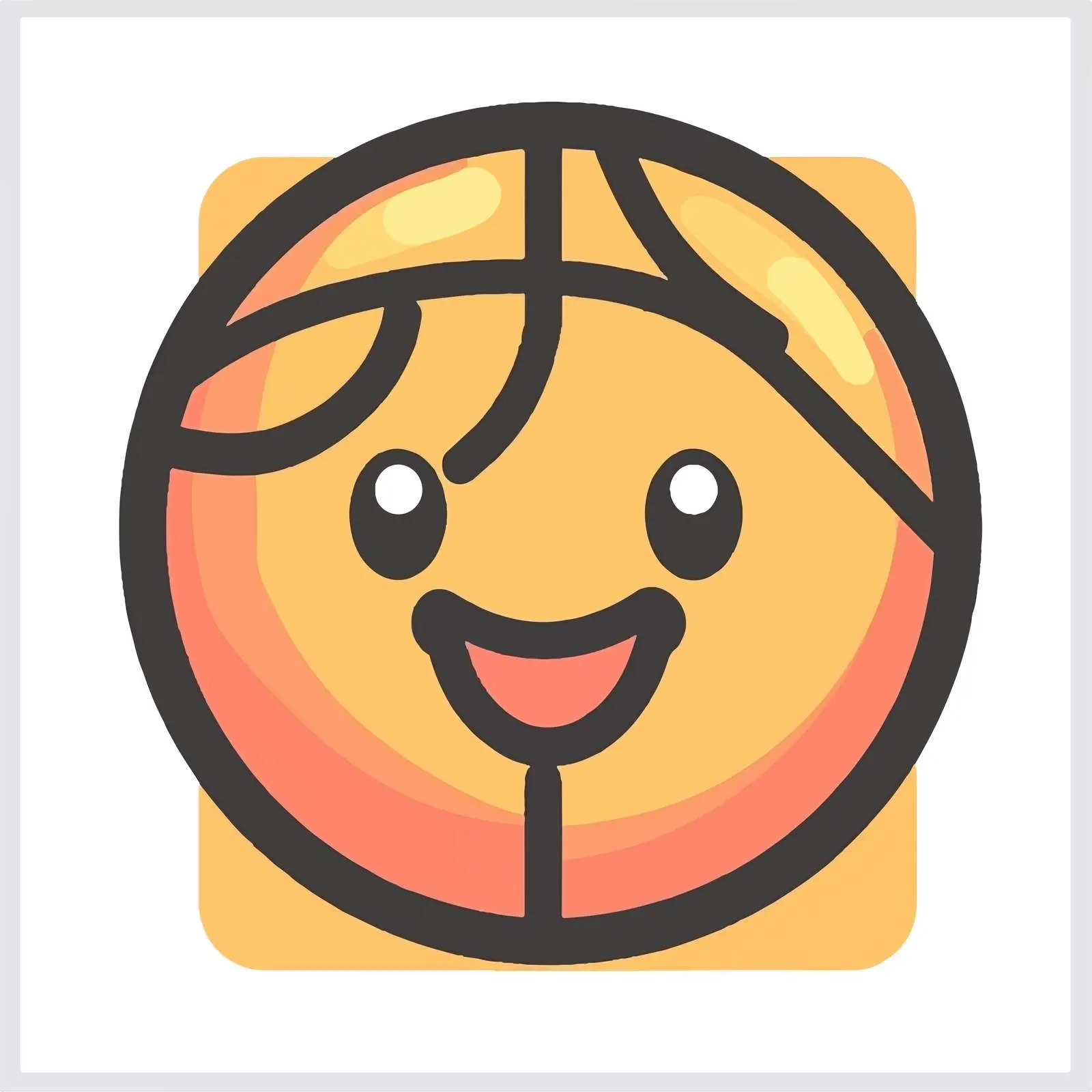 Flat Basketball Icon Illustration — free download from Dotvec