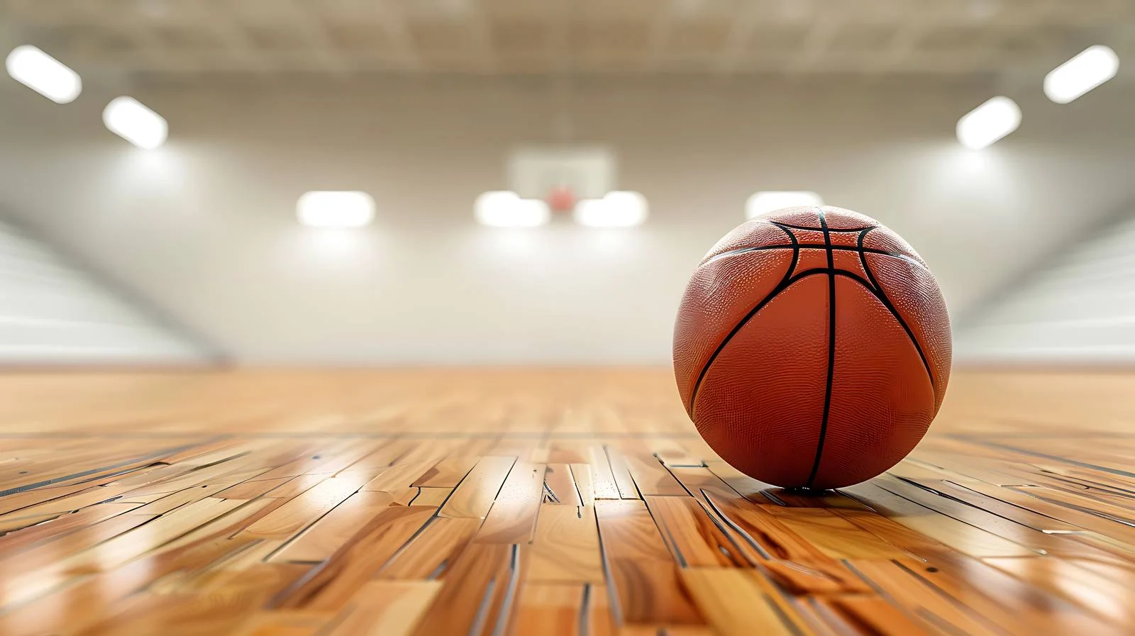 Dynamic Basketball Highlight on Wooden Court — free download from Dotvec