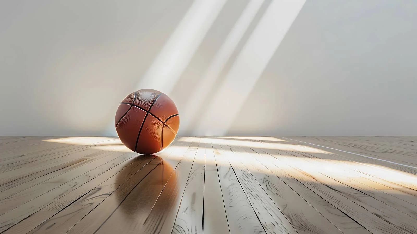 Dynamic Basketball Court Illuminated by Spotlights – free intensity image from Dotvec