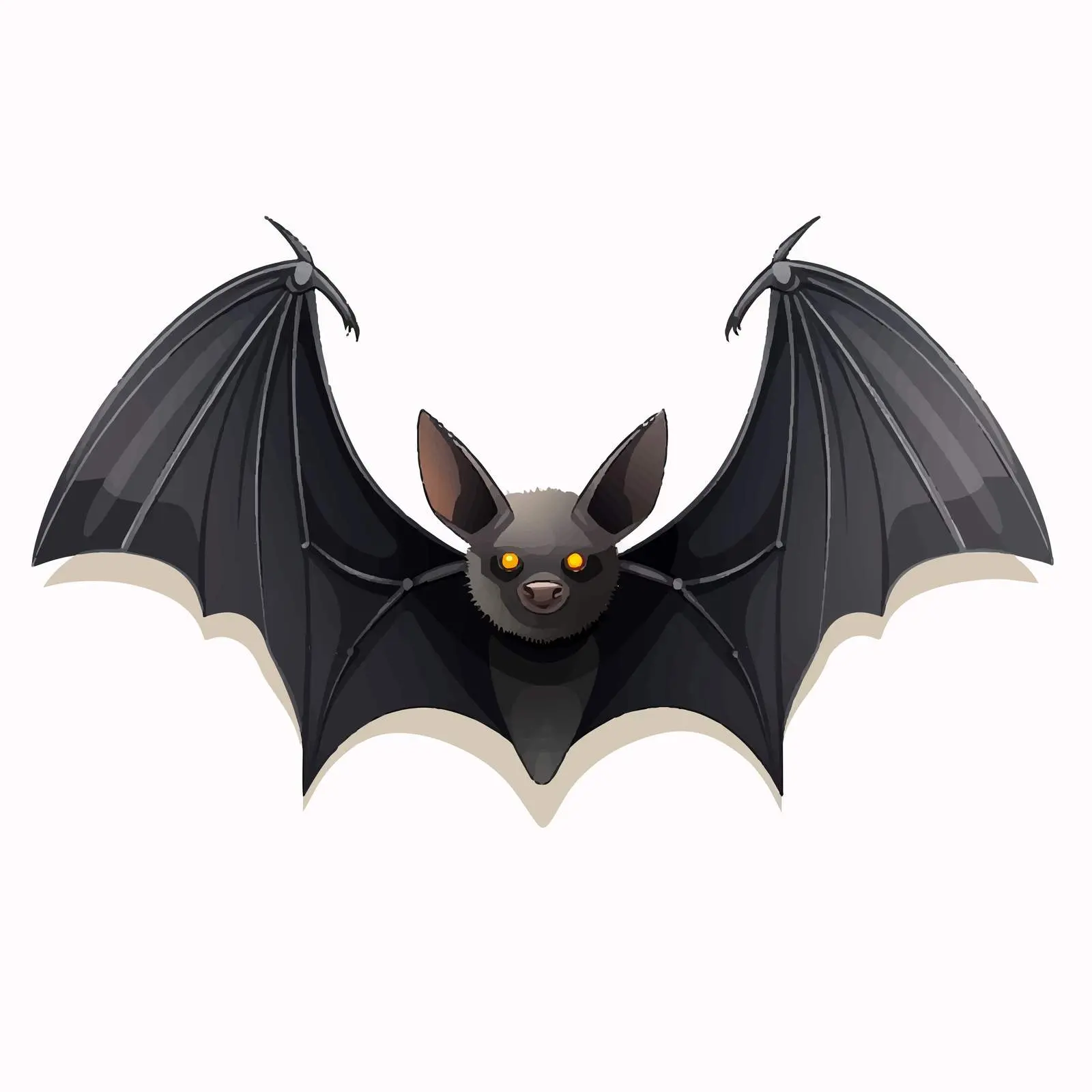 Top View Bat Vector Illustration on White Background — free download from Dotvec