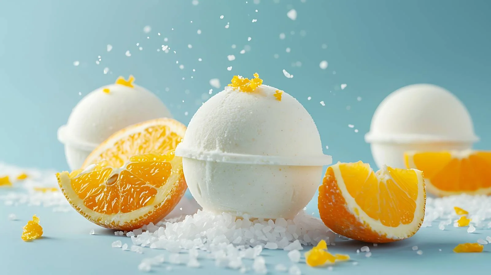 Luxurious Bath Bombs with Oranges — free download from Dotvec