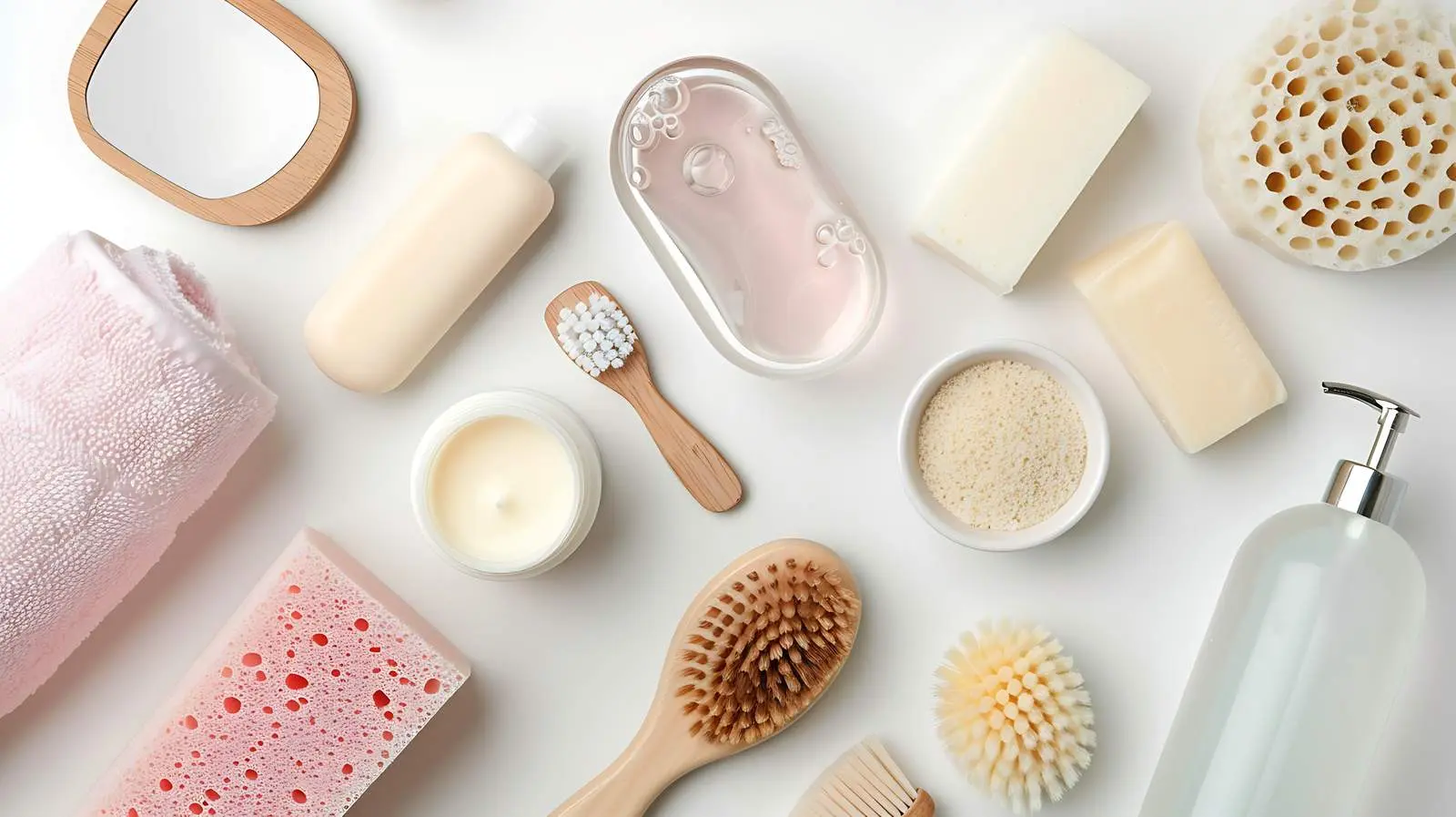 Spa Bath Products with Liquid Soap and Accessories – free affordable luxury image from Dotvec