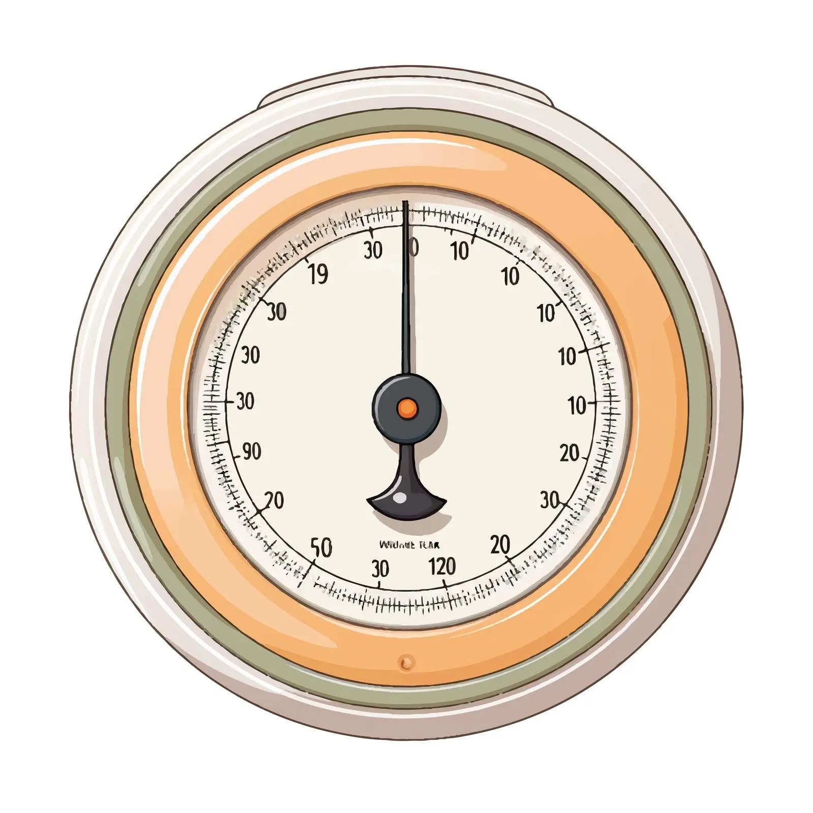 Bathroom Scales Vector Illustration on White Background – free measurement tools image from Dotvec