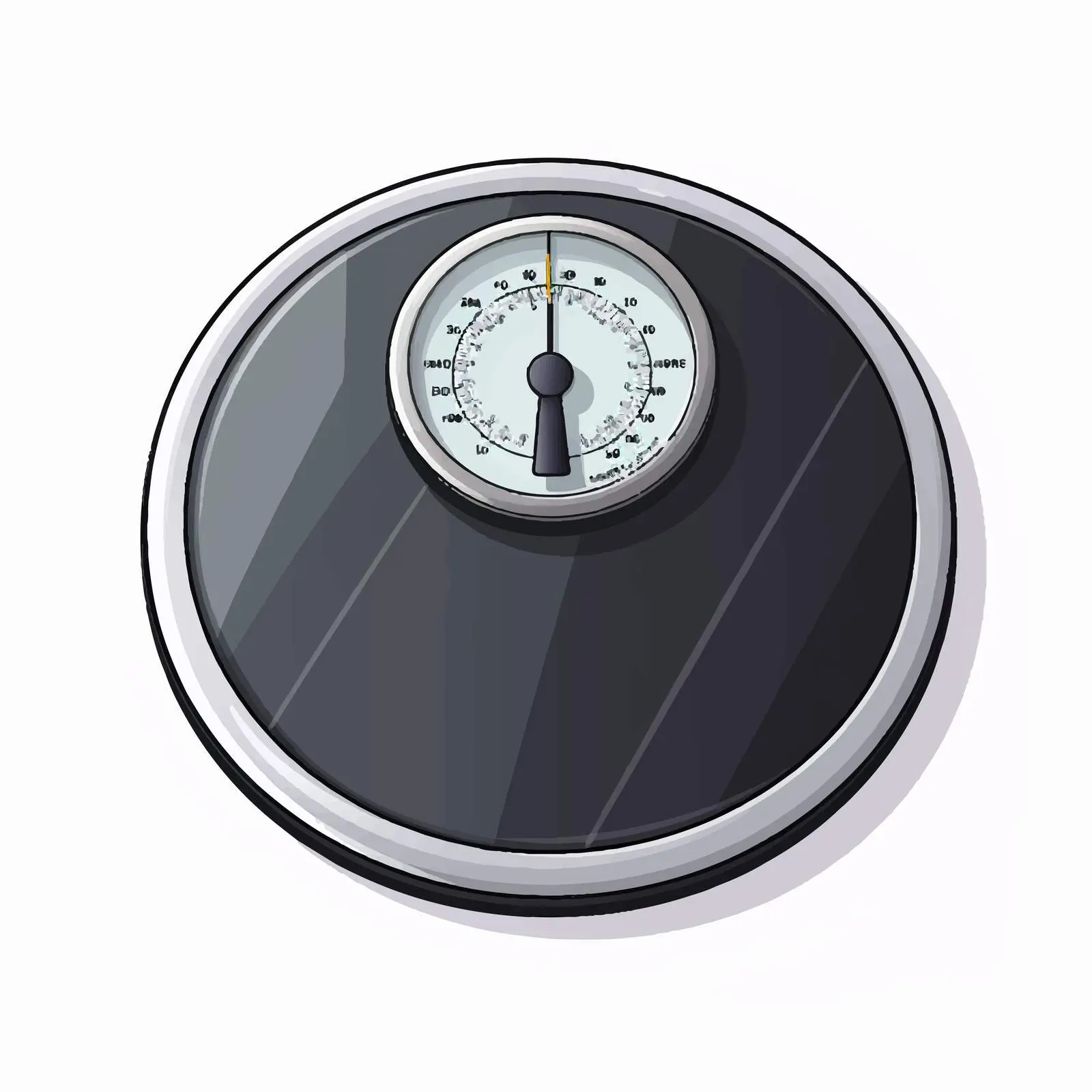 Vector Bathroom Scales Illustration on White Background – free bathroom decor image from Dotvec