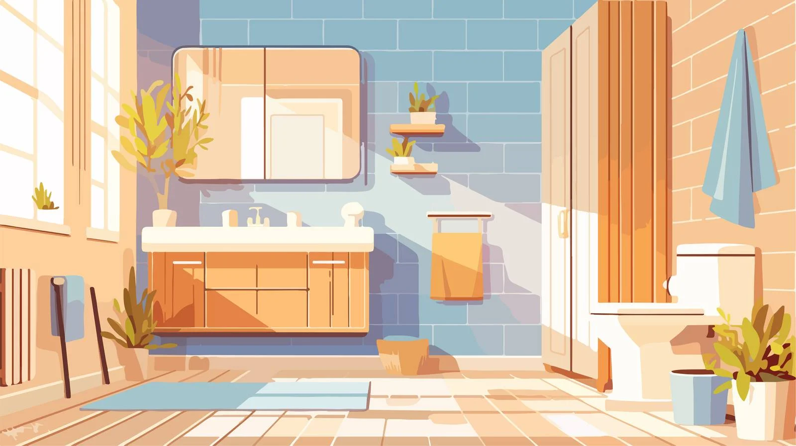 Scandinavian Style Bathroom and Toilet Interiors — free download from Dotvec