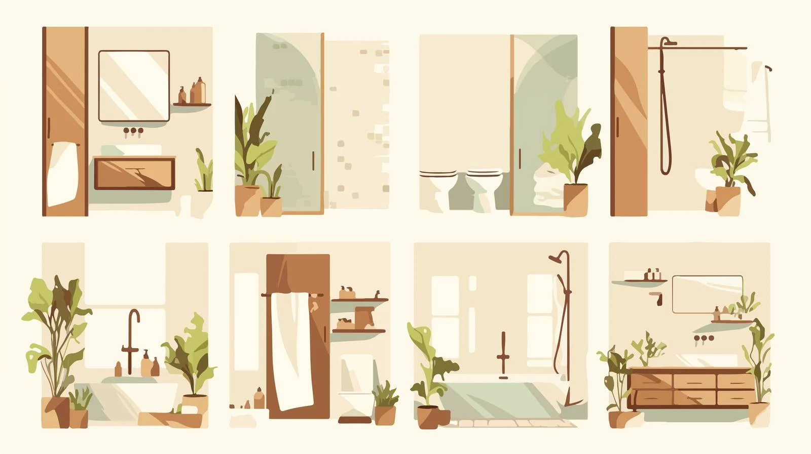 Modern Scandinavian Bathroom and Toilet Design — free download from Dotvec