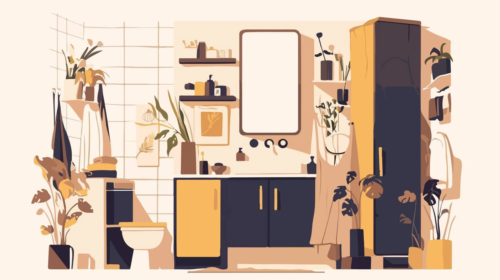 Modern Scandinavian Bathroom Interior Design — free download from Dotvec