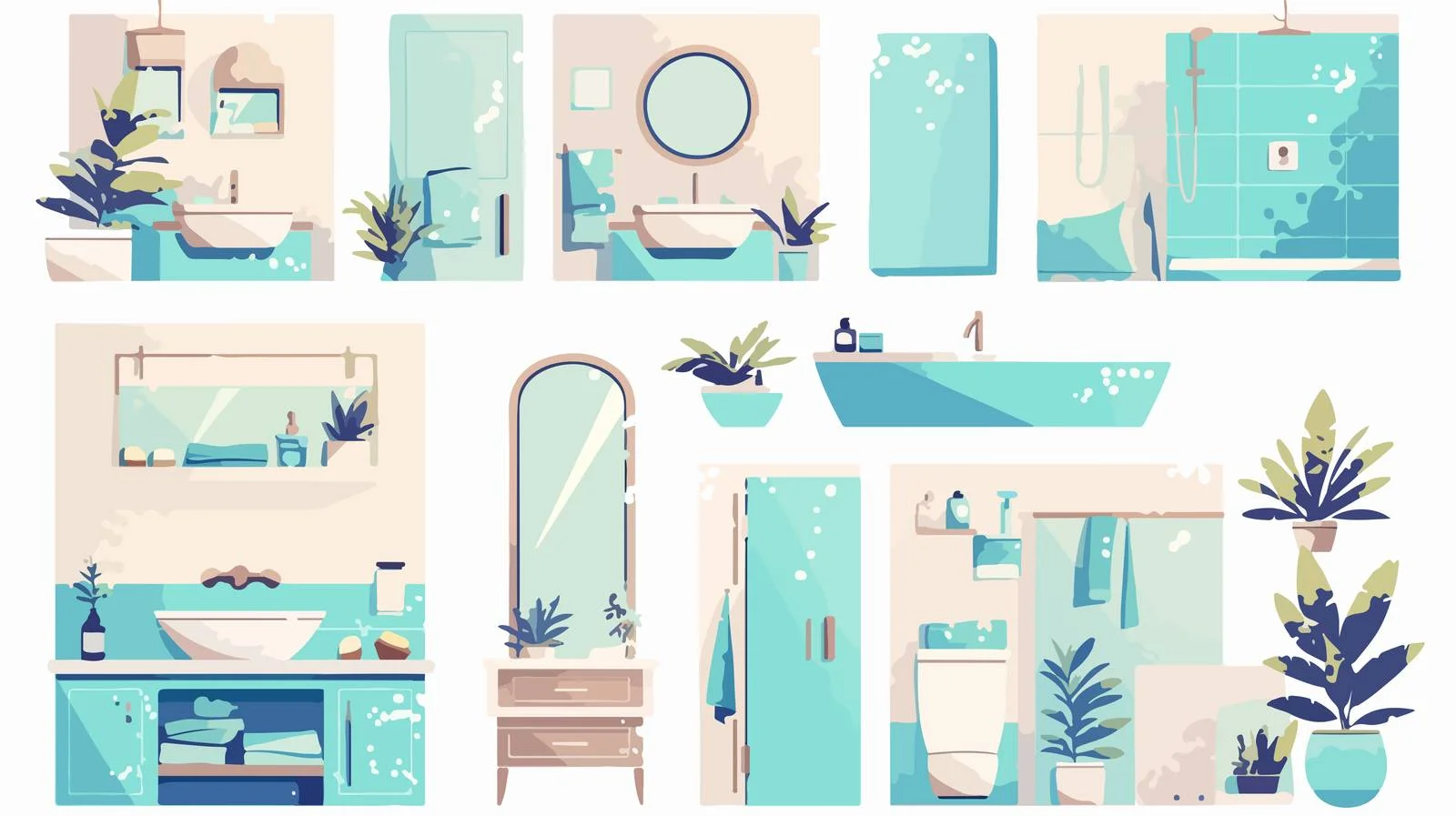 Scandinavian Style Bathroom and Toilet Design — free download from Dotvec