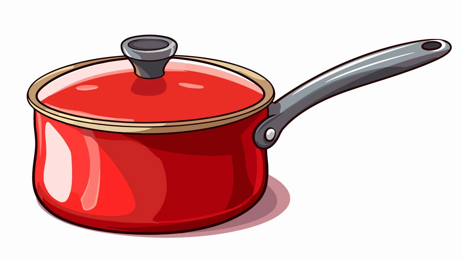 Vintage Cartoon Saucepan Vector Illustration — free download from Dotvec