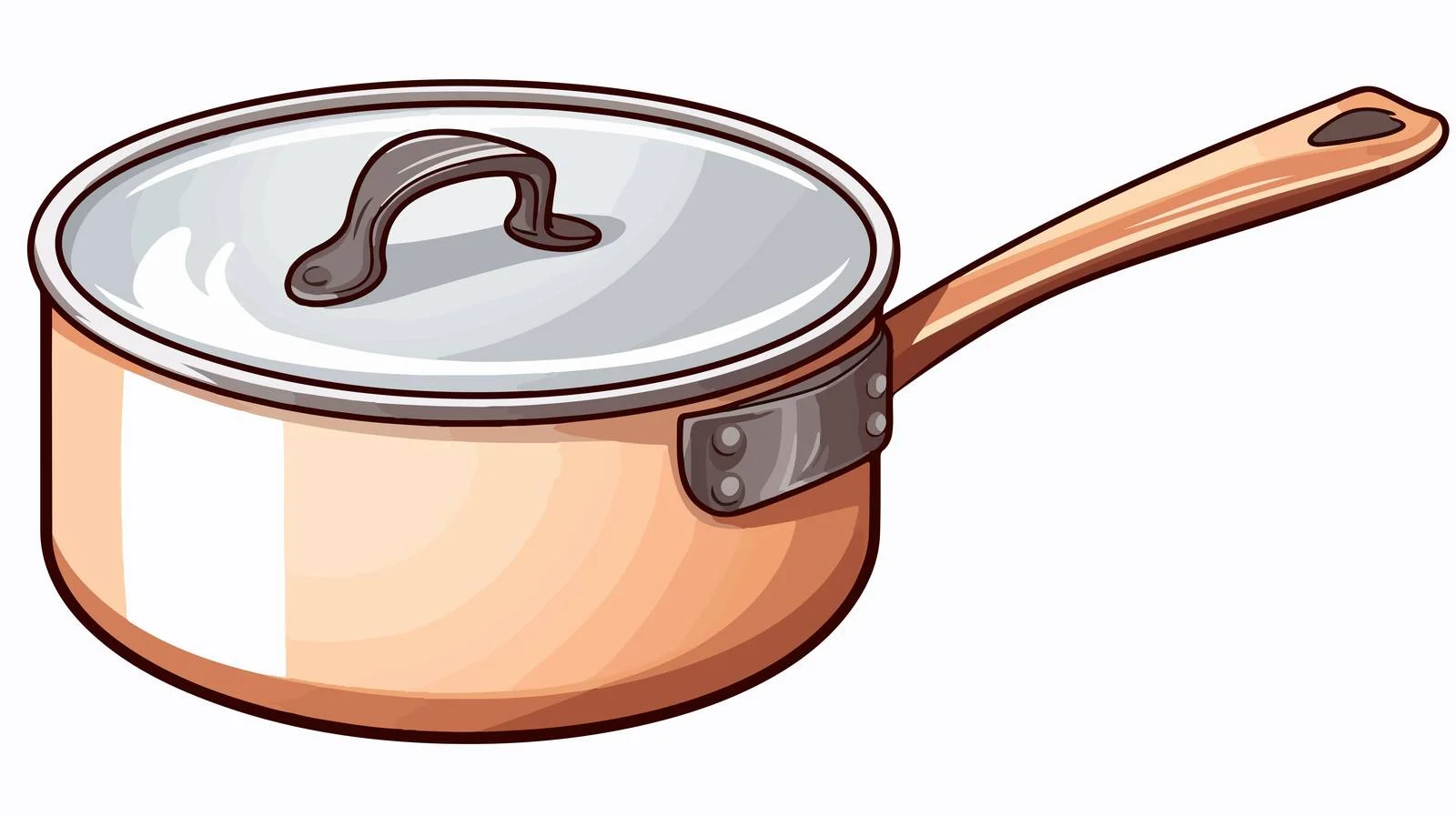 Vintage Cartoon Saucepan Vector Illustration — free download from Dotvec