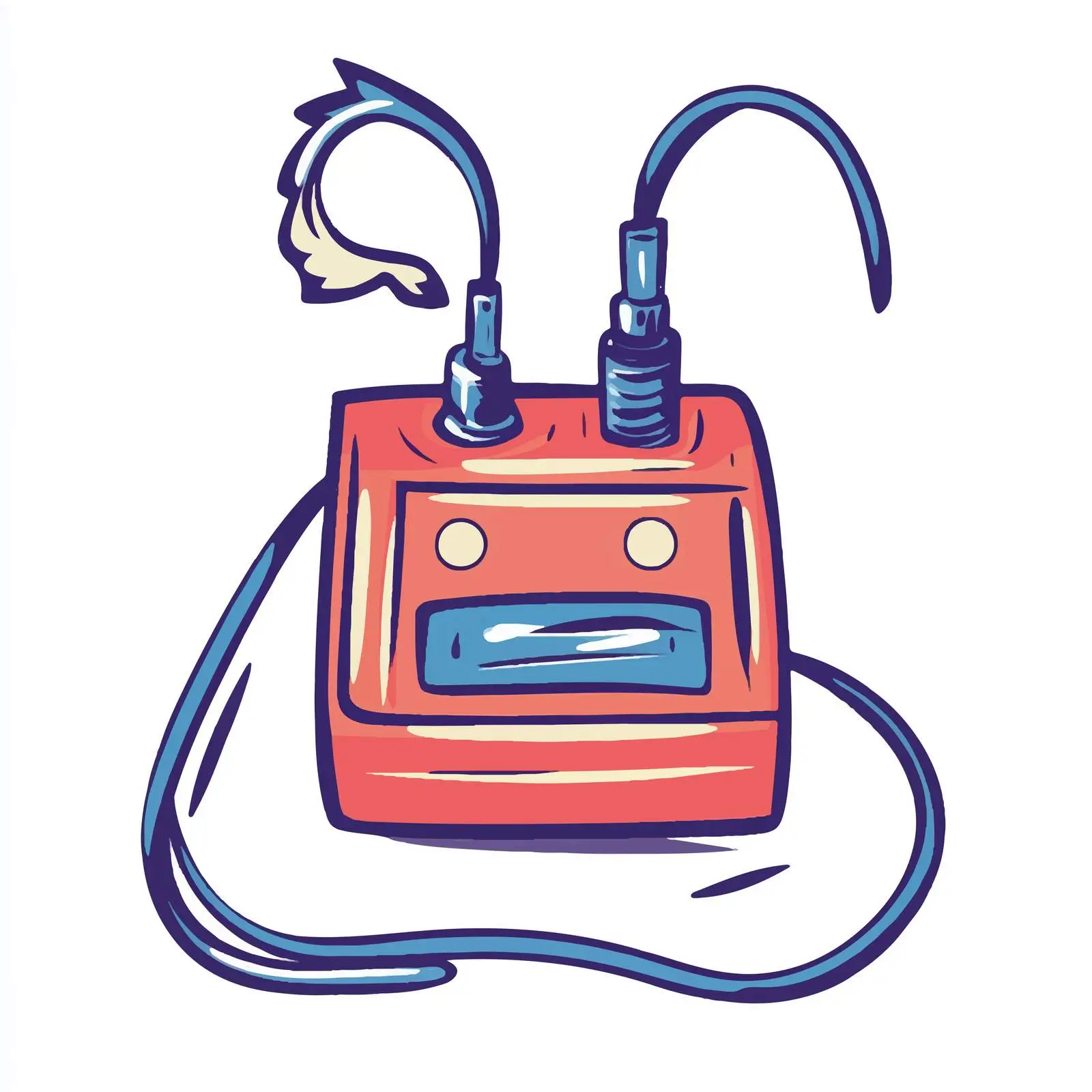 Cartoon Jumper Cables Vector Illustration — free download from Dotvec