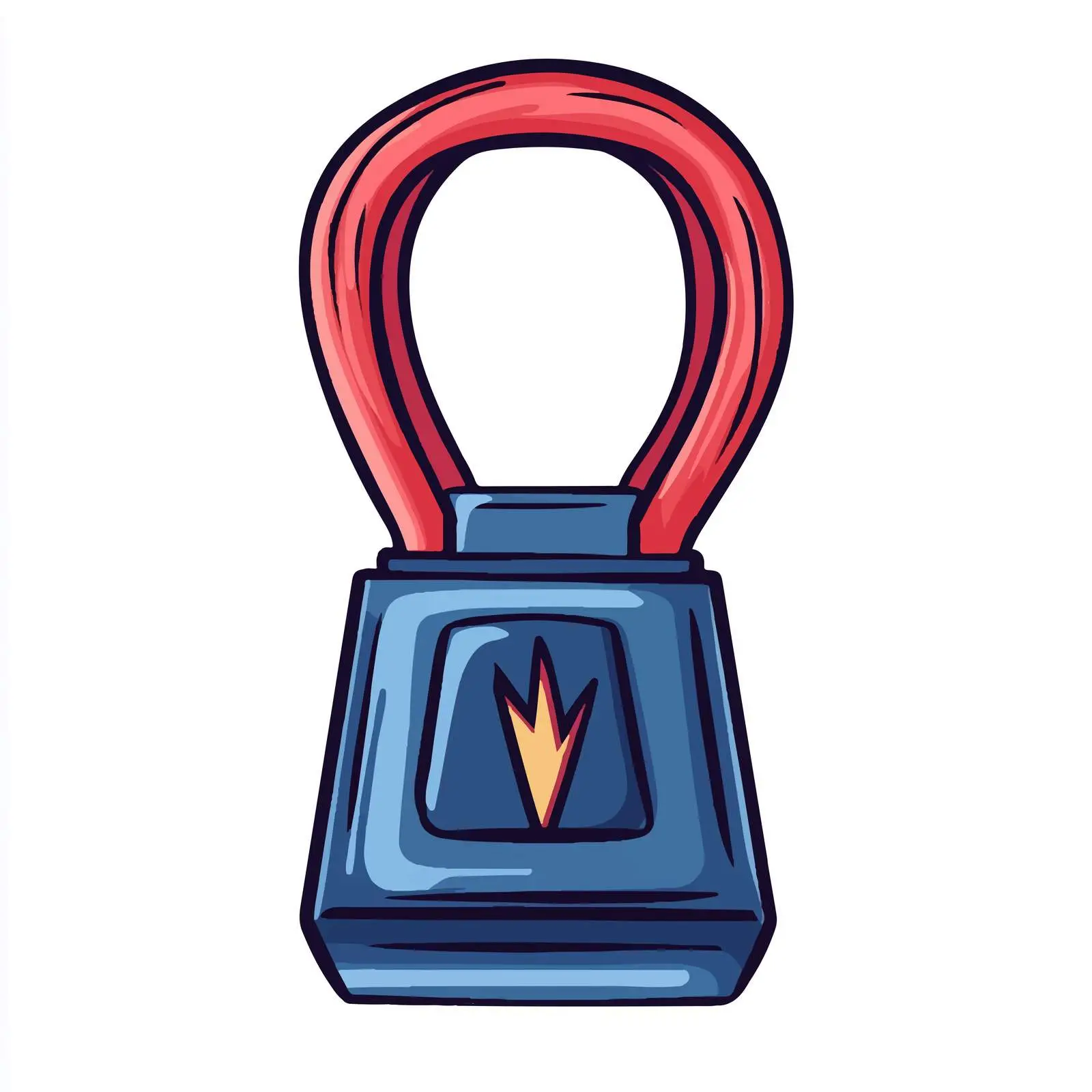 Cartoon Battery Jumper Cable Illustration — free download from Dotvec