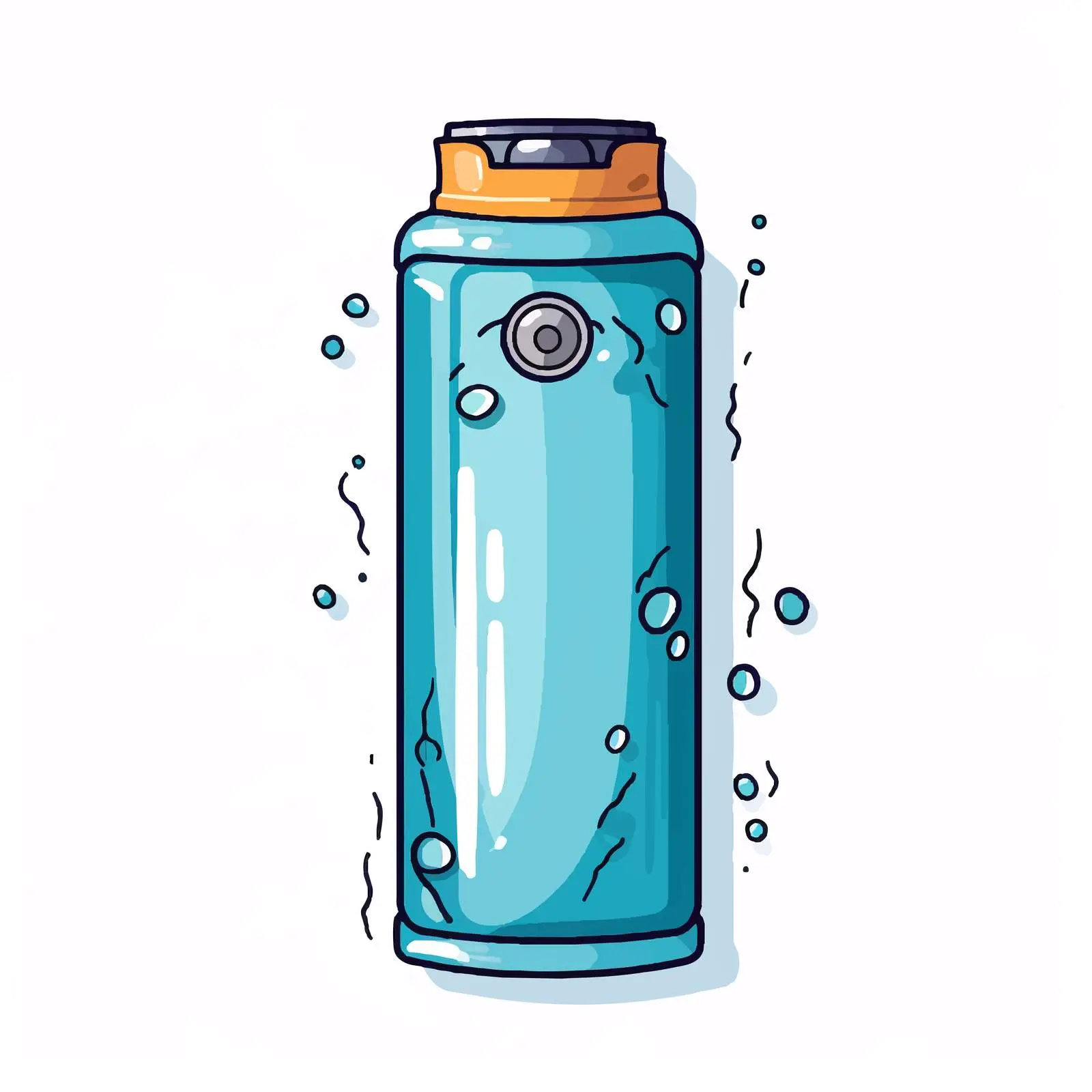 Battery Water Line Vector Illustration – free battery image from Dotvec