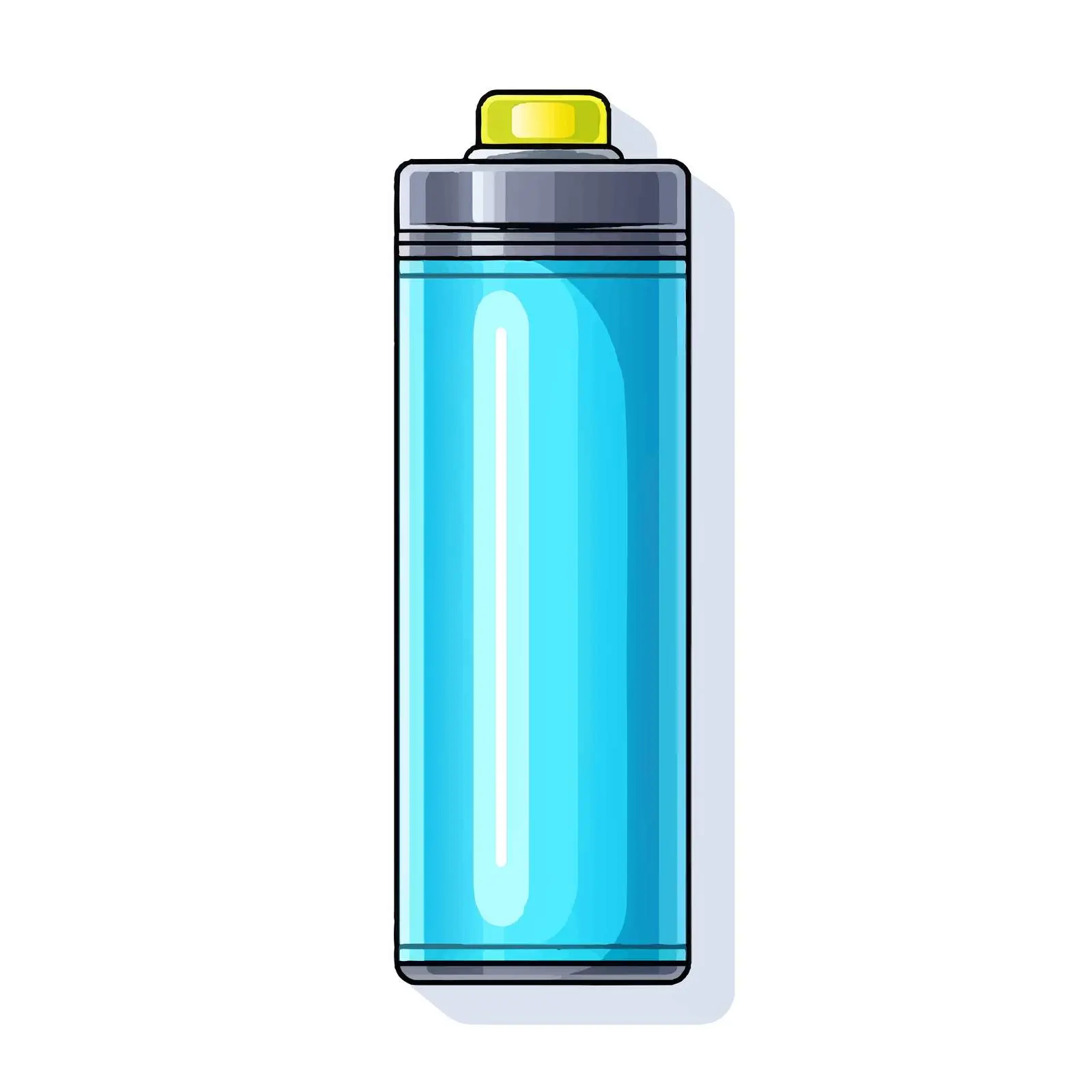 Battery Water Line Vector Illustration on White Background – free battery image from Dotvec