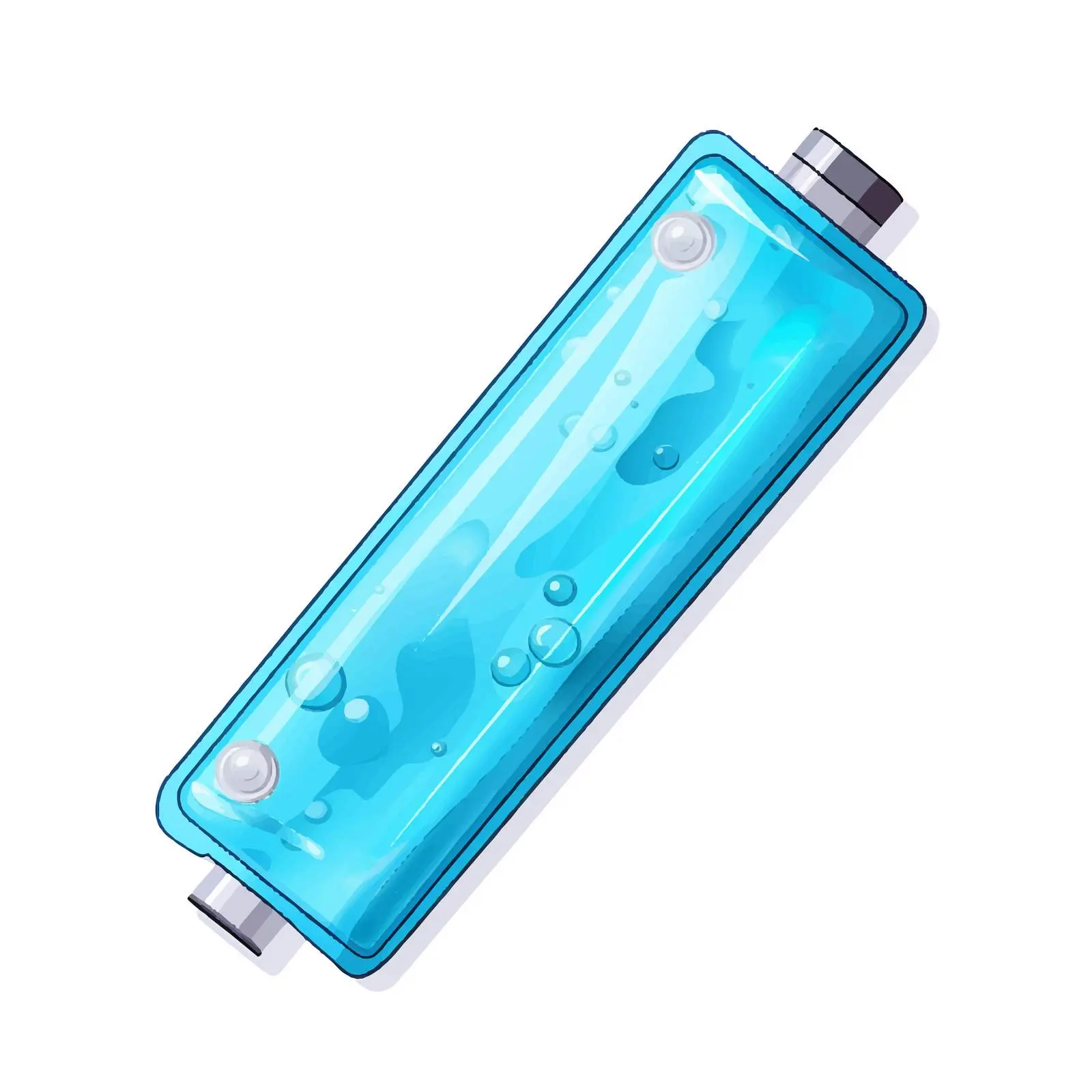 Battery Water Vector Illustration on White Background – free 3d effect image from Dotvec