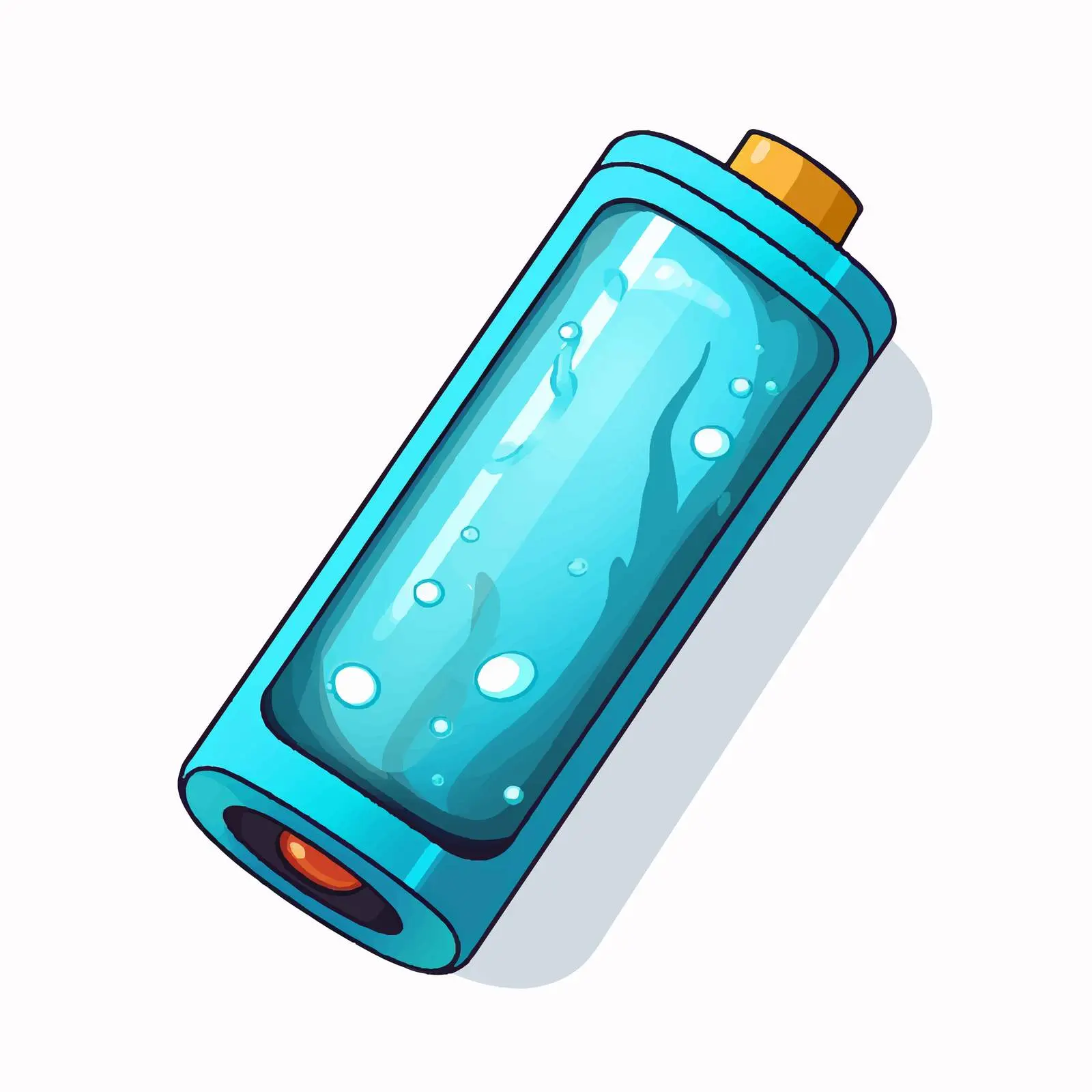 Water Battery Vector Illustration on White Background – free battery image from Dotvec