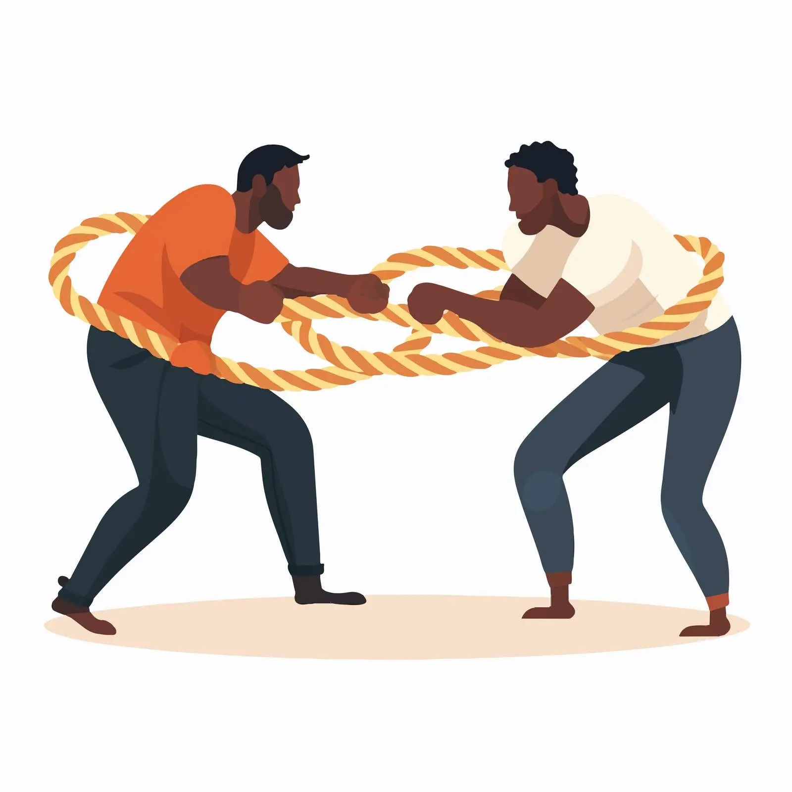 Vector Illustration of Diverse Battle Scene — free download from Dotvec