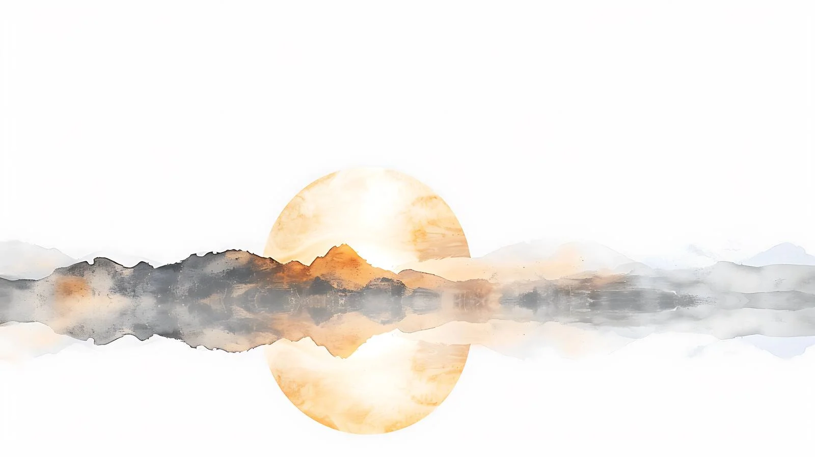 Serene Bay Dawn on White Background — free download from Dotvec