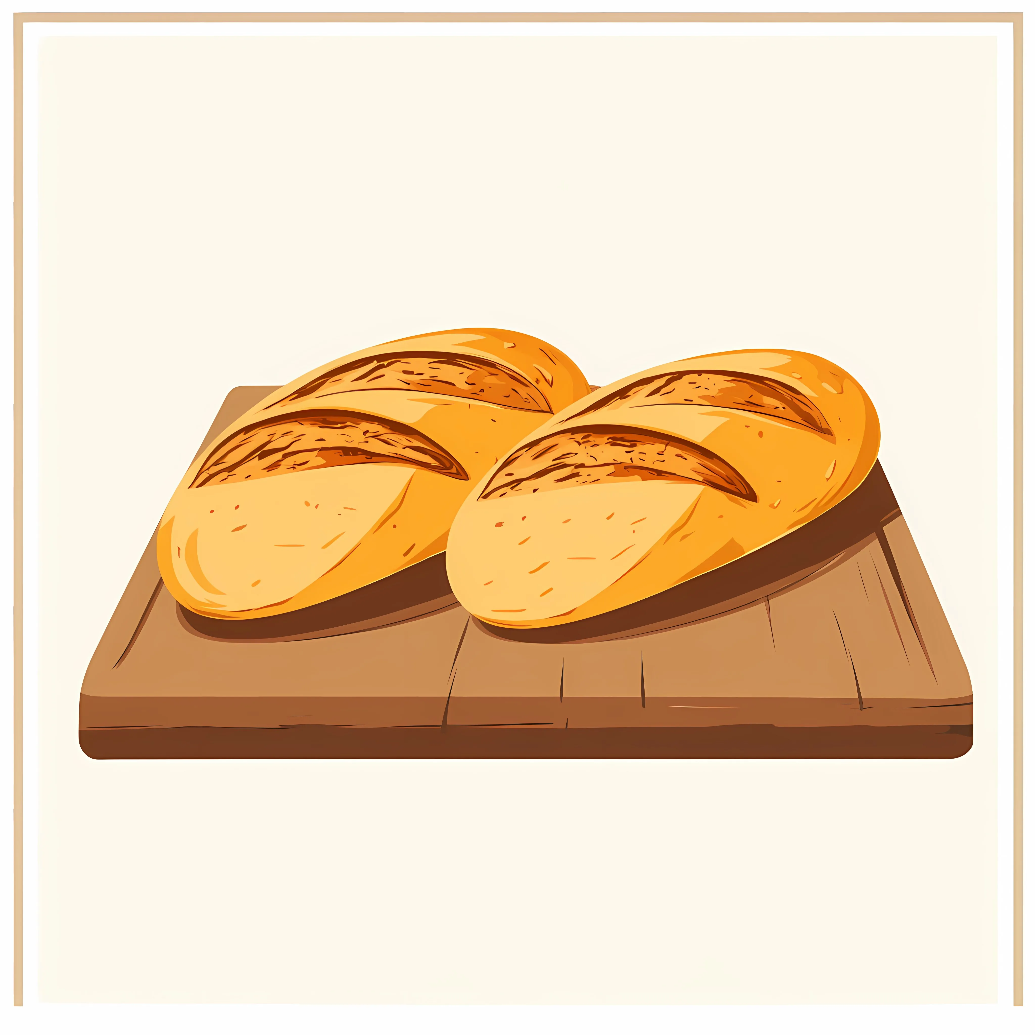 Flat Vector Illustration of Bcker Holzofenbrot — free download from Dotvec