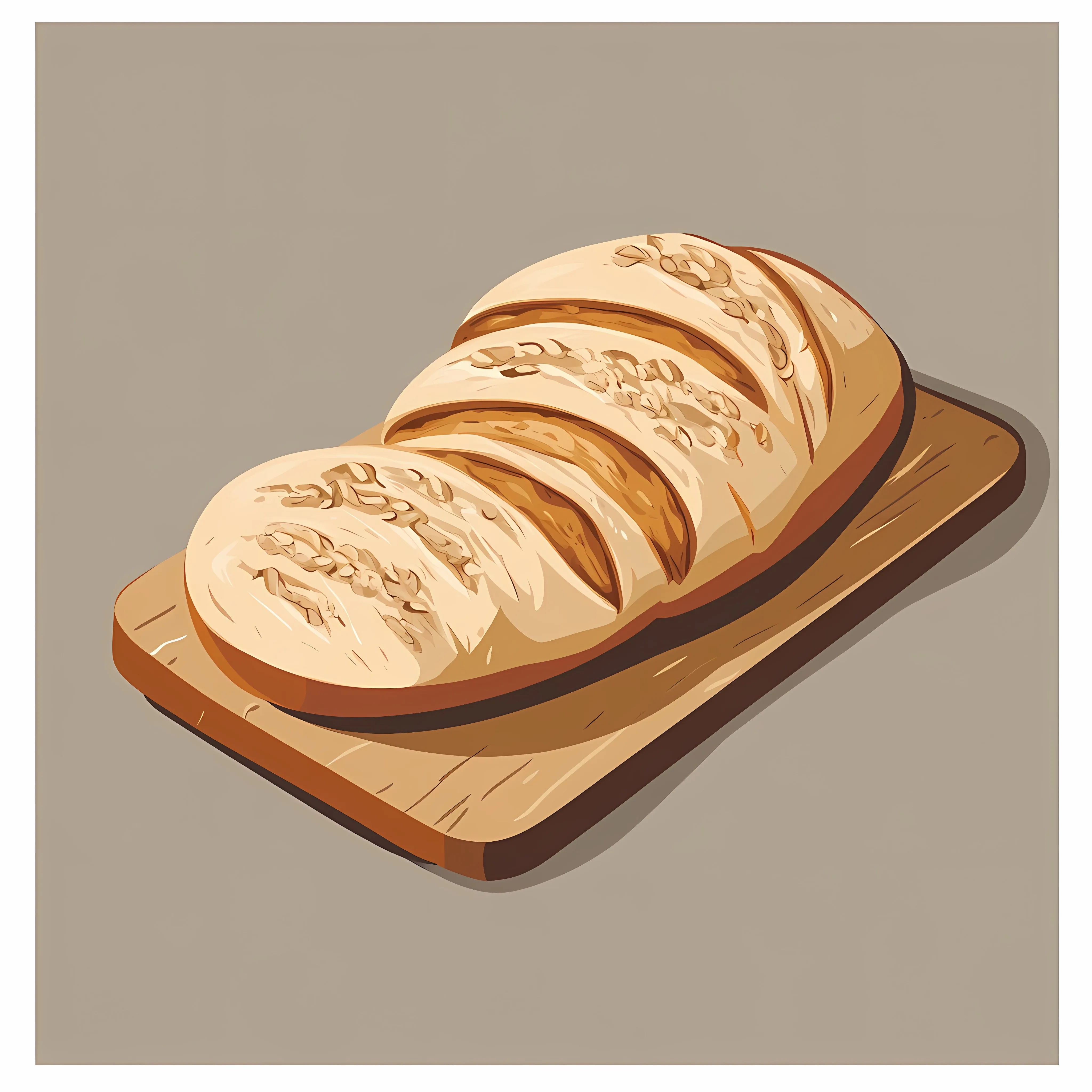 Flat Vector Illustration of Baker's Wood Oven Bread — free download from Dotvec