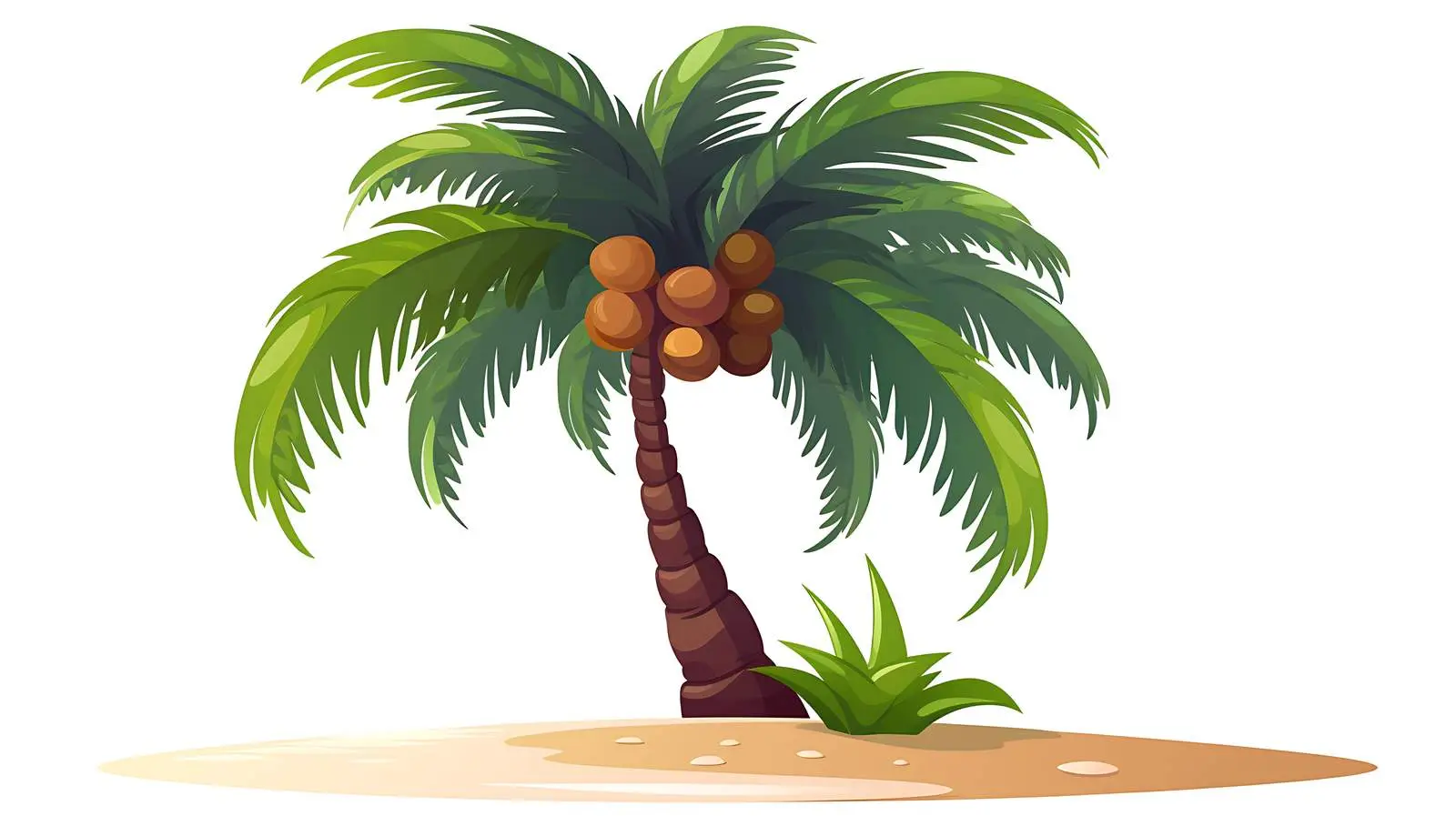 Tropical Palm Tree Seaside View — free download from Dotvec