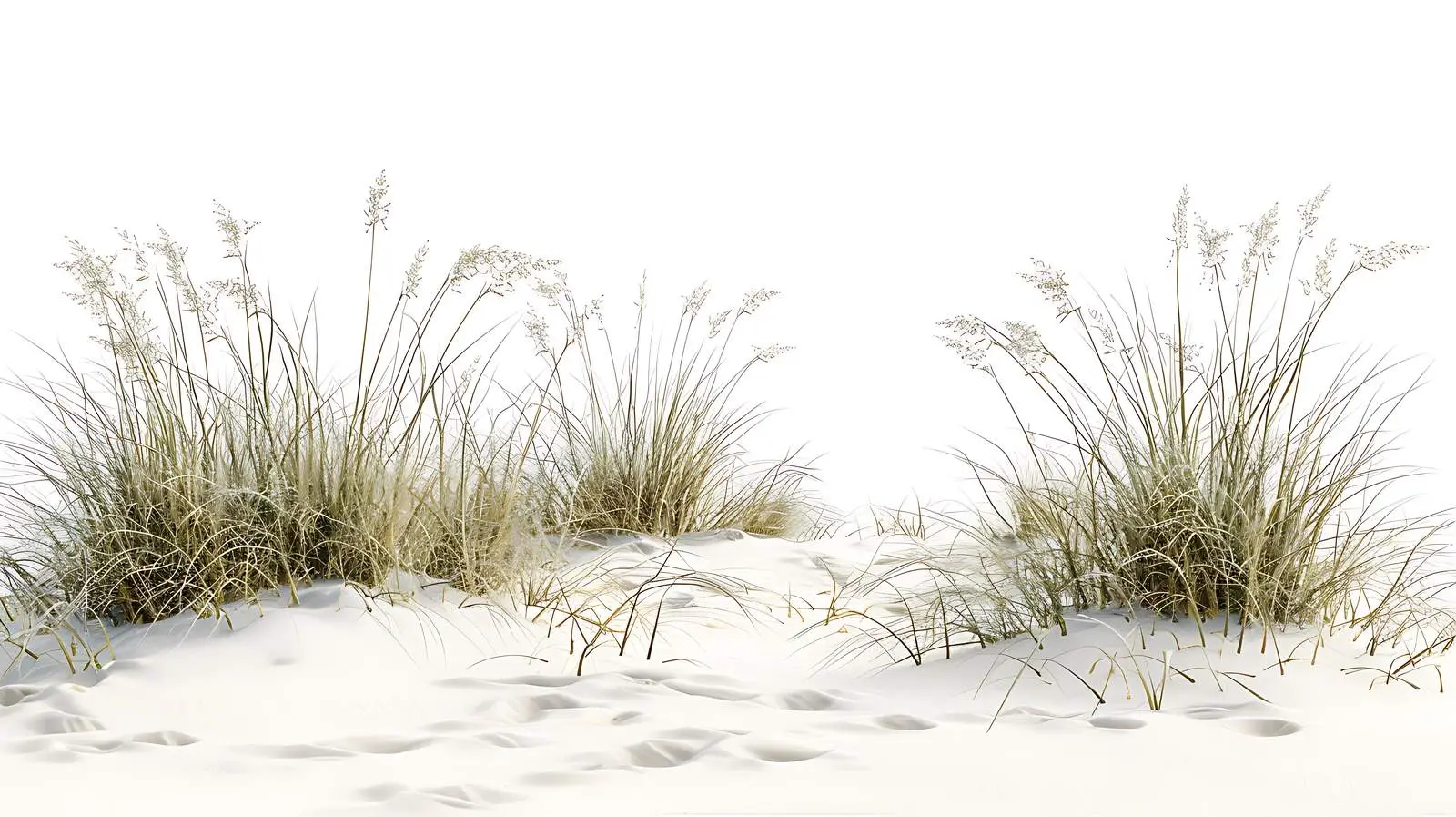 Beach Scene with Grasses in Sand Dune — free download from Dotvec