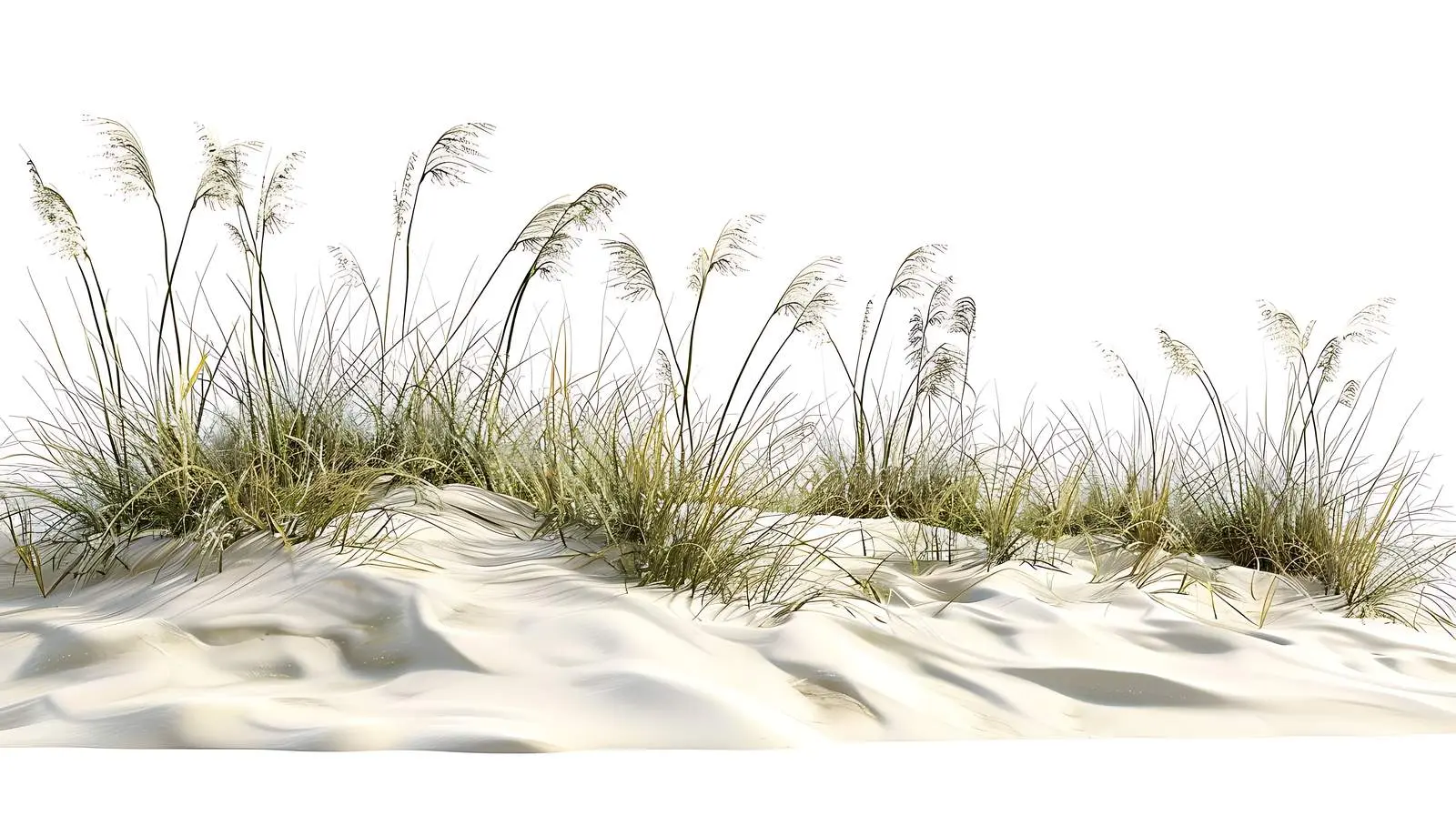 Grasses on Sand Dune Beach Scene – free habitat image from Dotvec
